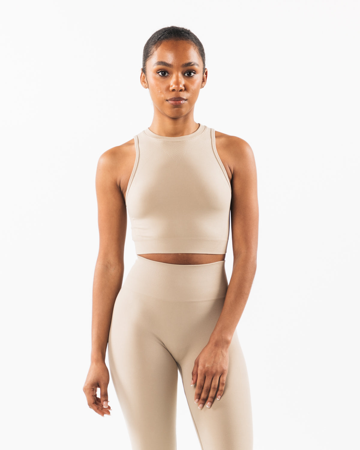 Stratus Crop Tank Top - Soft Linen Fabric for Women | Perfect for Yoga, Workouts & Casual Wear