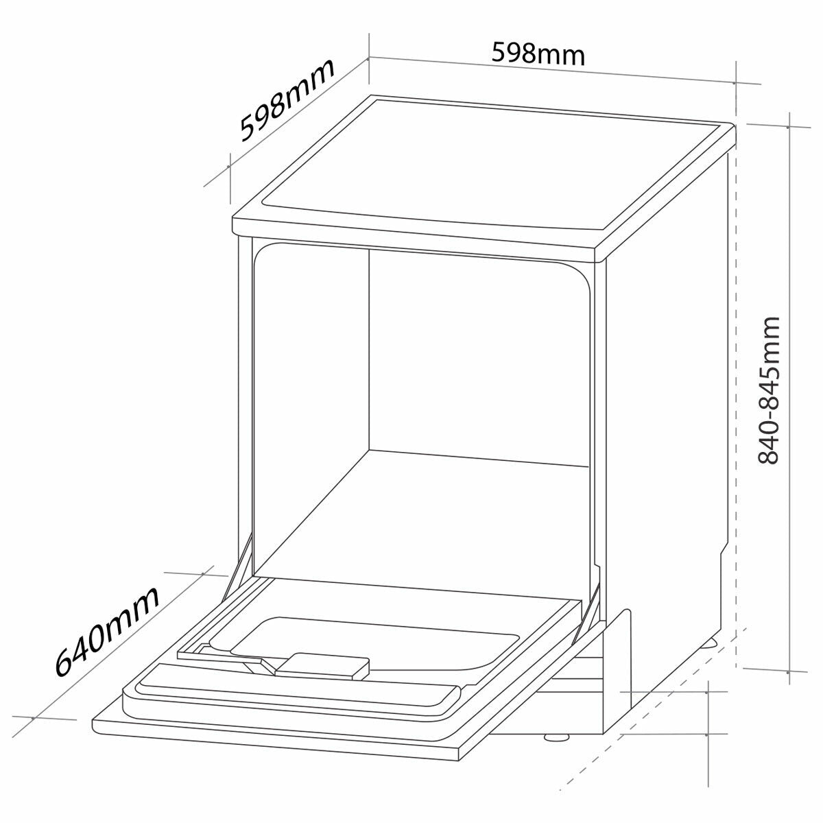 Artusi ADW5002X Freestanding Dishwasher - 24 Inch Built-in Stainless Steel with 14 Place Settings, Energy Star Certified for Small Kitchens & Apartments - Perfect for Compact Spaces & Open Floor Plans