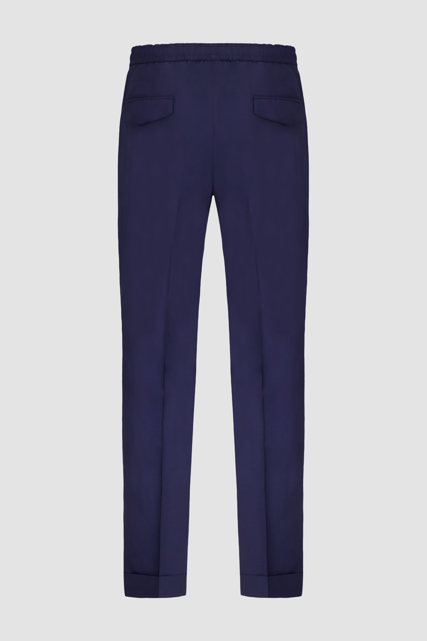 Barba Napoli Blue Roma Trousers for Men - Premium Italian Wool Dress Pants for Business & Formal Occasions - Office Wear, Weddings & Special Events