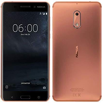 Nokia 6 32GB Unlocked Smartphone (Copper Color) - GSM Compatible for AT&T & T-Mobile | Perfect for Travel, Business & Everyday Use