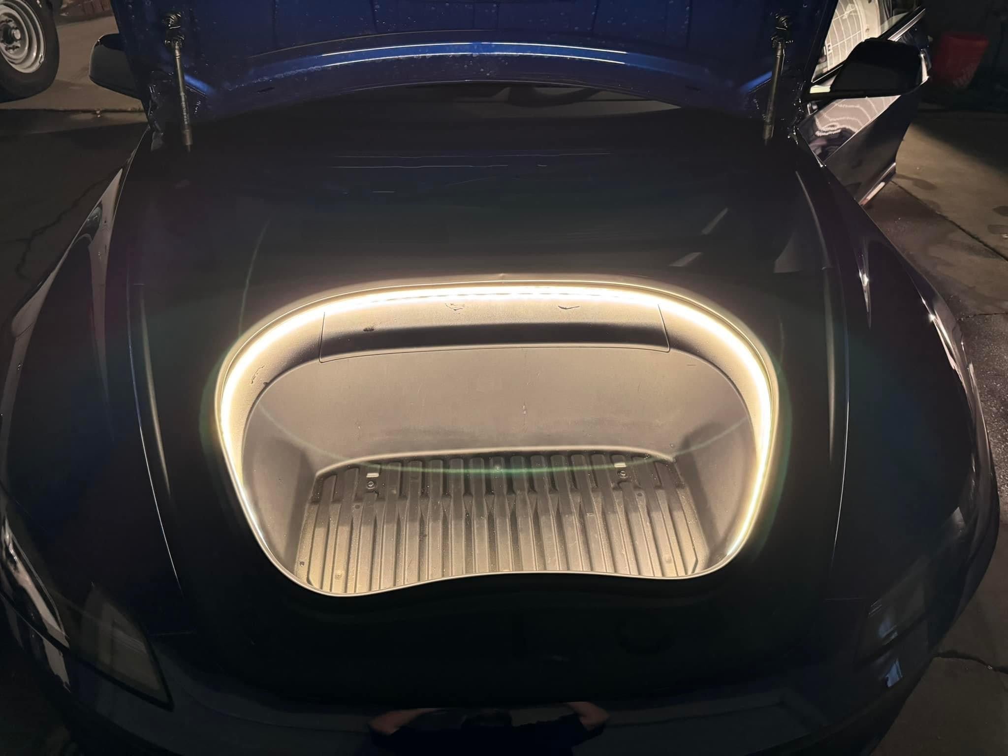 Premium LED Strip Lights for Tesla Model 3 Highland (2024+) - Front Trunk Plug & Play Installation | Easy DIY Upgrade | Perfect for Car Shows, Night Driving & Interior Ambience