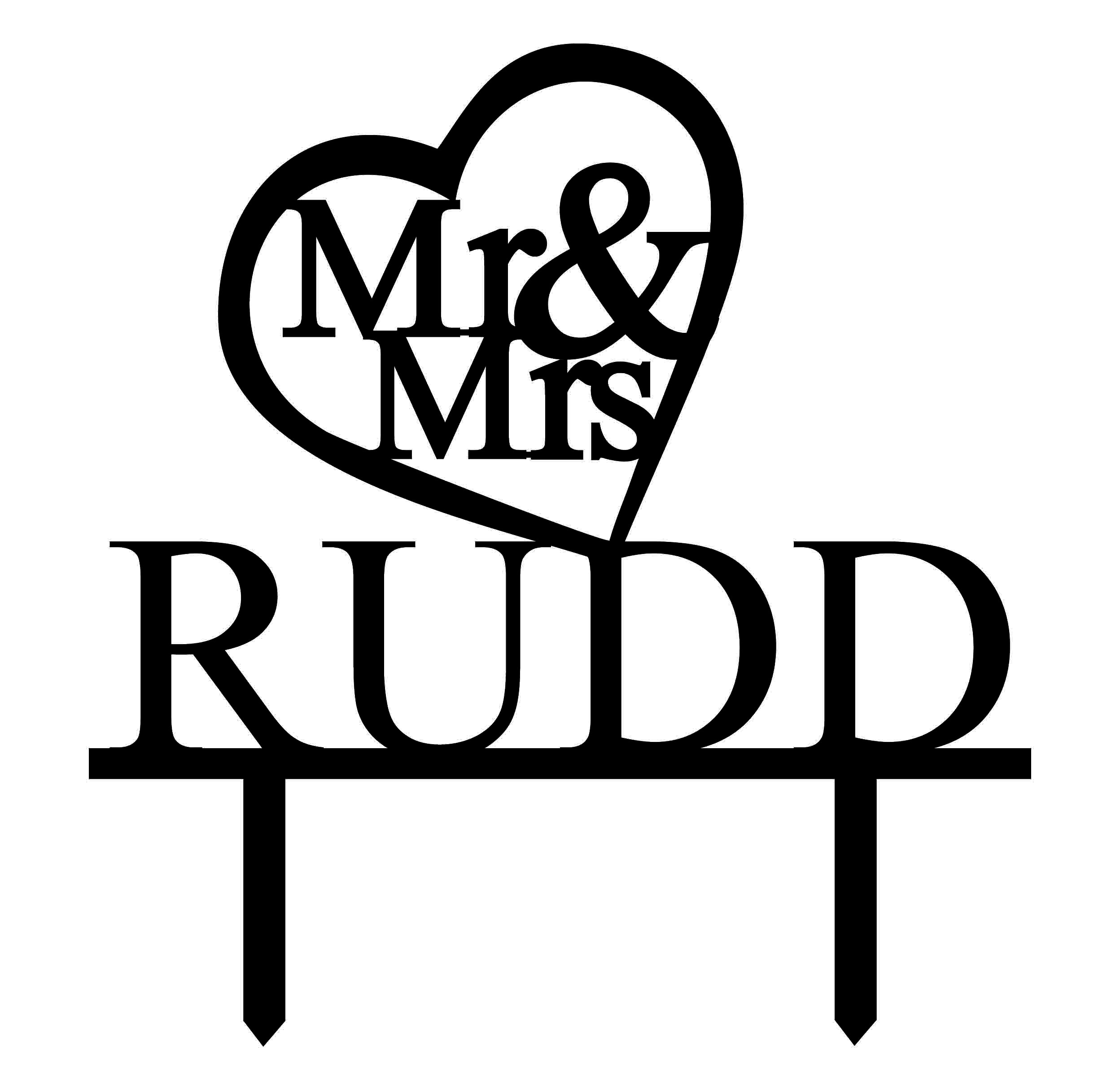 Personalized Mr and Mrs Wedding Cake Topper - Mirror Gold Cake Decorations (5