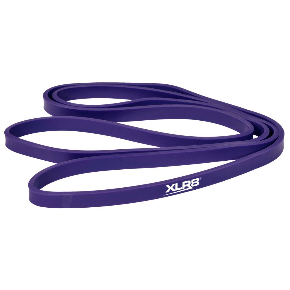 XLR8 Purple Mini Resistance Bands for Speed & Agility Training - Workout Bands for Athletes, Fitness, Home Gym & Physical Therapy