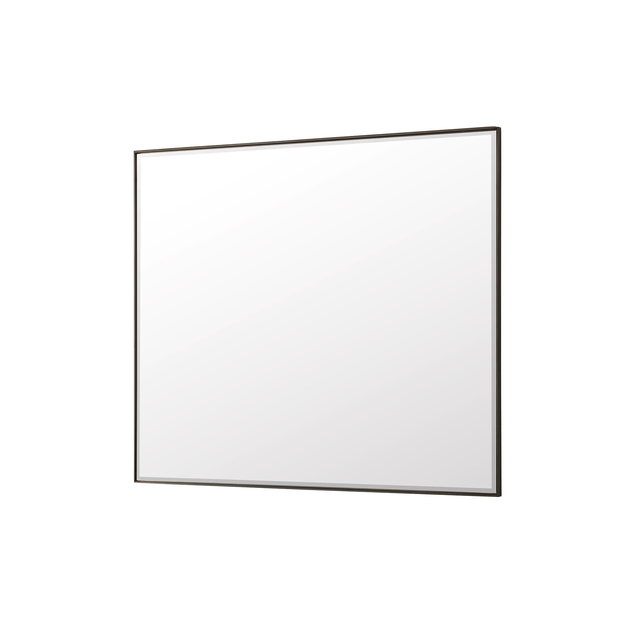 Rohe 48-Inch Wall Mirror in Matte Black - Modern Full-Length Mirror for Bedroom, Bathroom, and Entryway Decor