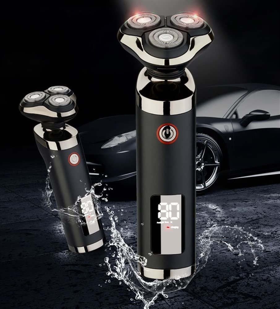 4-in-1 Electric Razor for Men - Rechargeable Waterproof Wet/Dry Shaver with Beard & Nose Trimmer | Perfect for Travel, Gym & Daily Grooming Routine