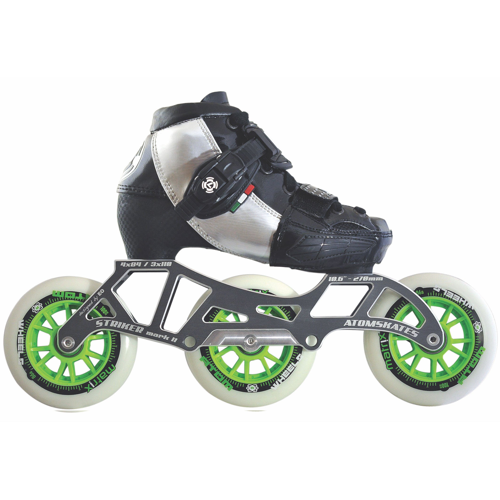Luigino Challenge Junior 3 Wheel Inline Speed Skates for Kids - High Performance Youth Roller Skates for Racing & Training - Perfect for Indoor Rinks & Outdoor Pavements