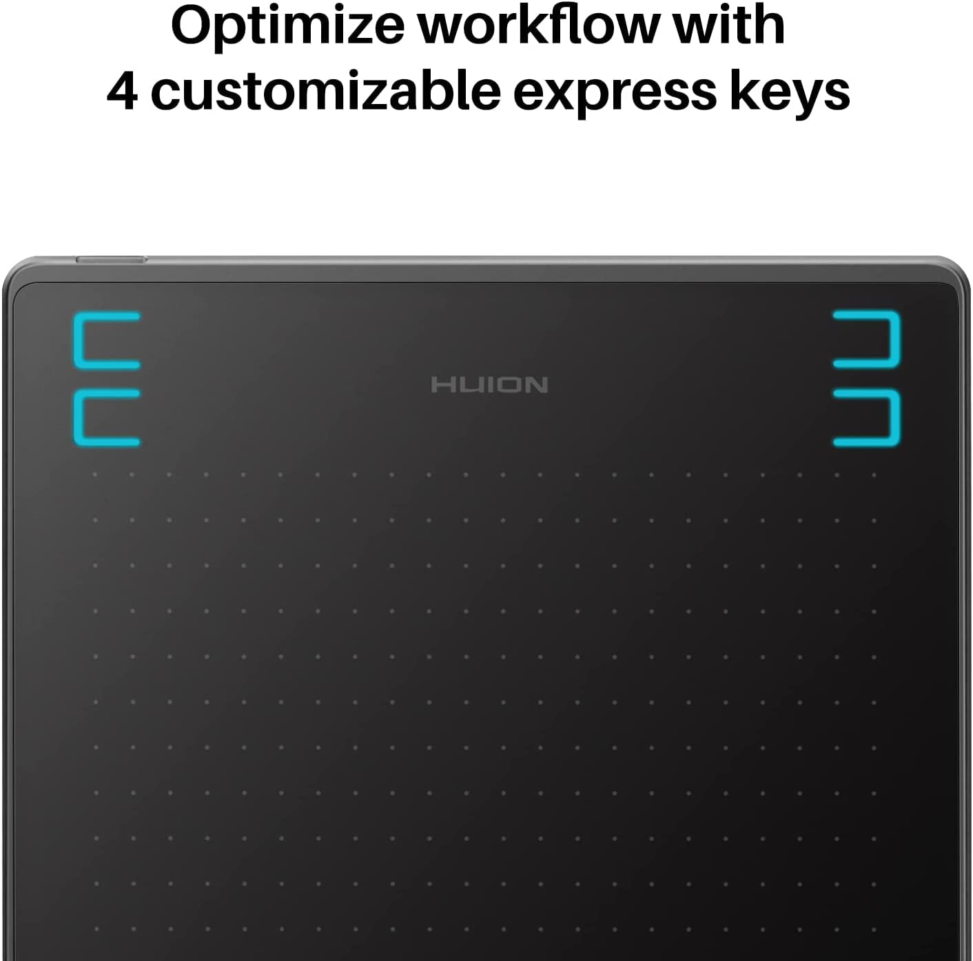 HUION HS64 Drawing Tablet with Battery-Free Stylus - 8192 Pressure Sensitivity for Digital Art, Painting & Design - Compatible with Windows, Mac, Android & Linux - Perfect for Beginners, OSU Gaming, and Professional Graphic Design (Black)