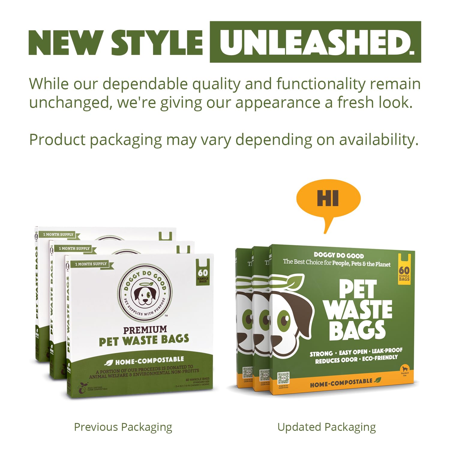 Eco-Friendly Dog Poop Bags - 180 Count Compostable Waste Bags for Dogs | Easy Open Grab & Go Box | Certified Home Compostable | Perfect for Park Walks & Neighborhood Cleanups