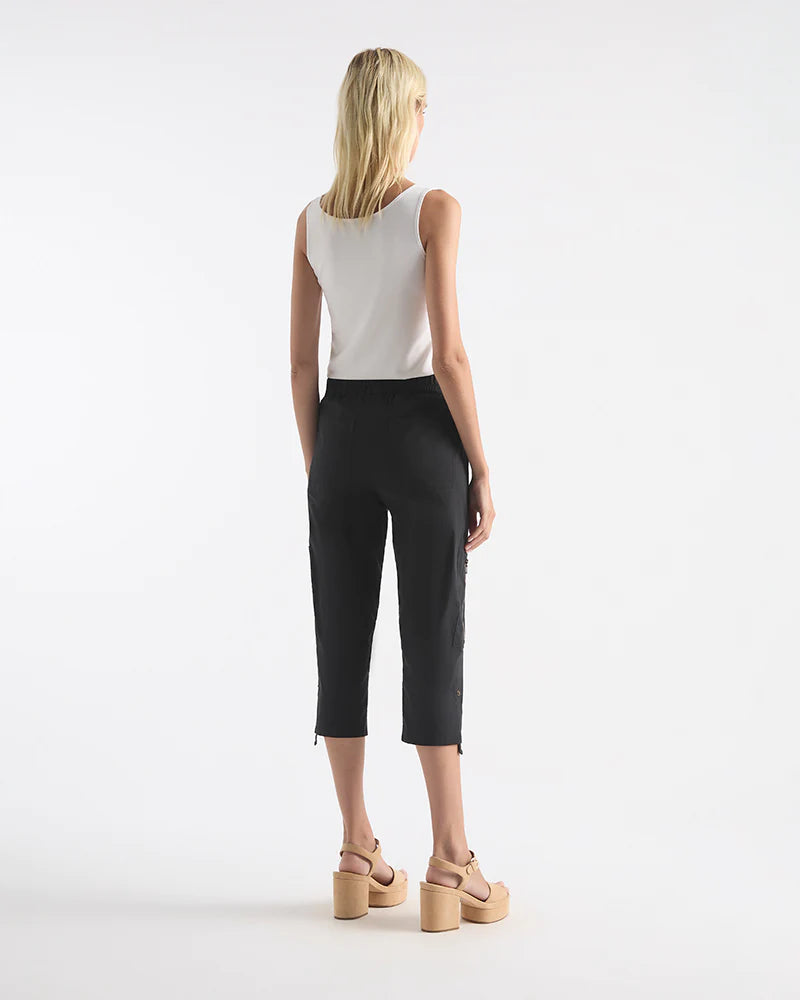 Cropped Zip Cargo Pants French Navy - Stylish & Comfortable Cargo Pants for Women, Outdoor Adventures & Casual Wear