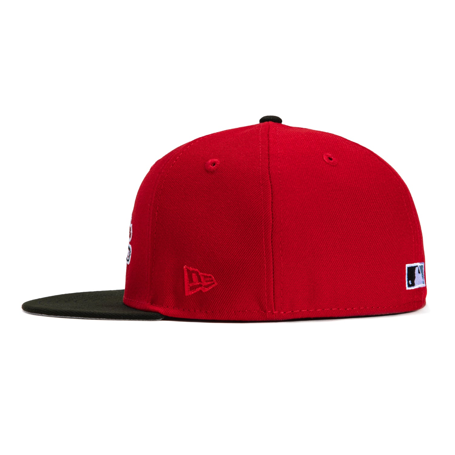 New Era 59Fifty Philadelphia Phillies 1950 Logo Patch Script Hat - Red & Black Baseball Cap for Men & Women - Perfect for Baseball Games, Sports Events & Casual Wear