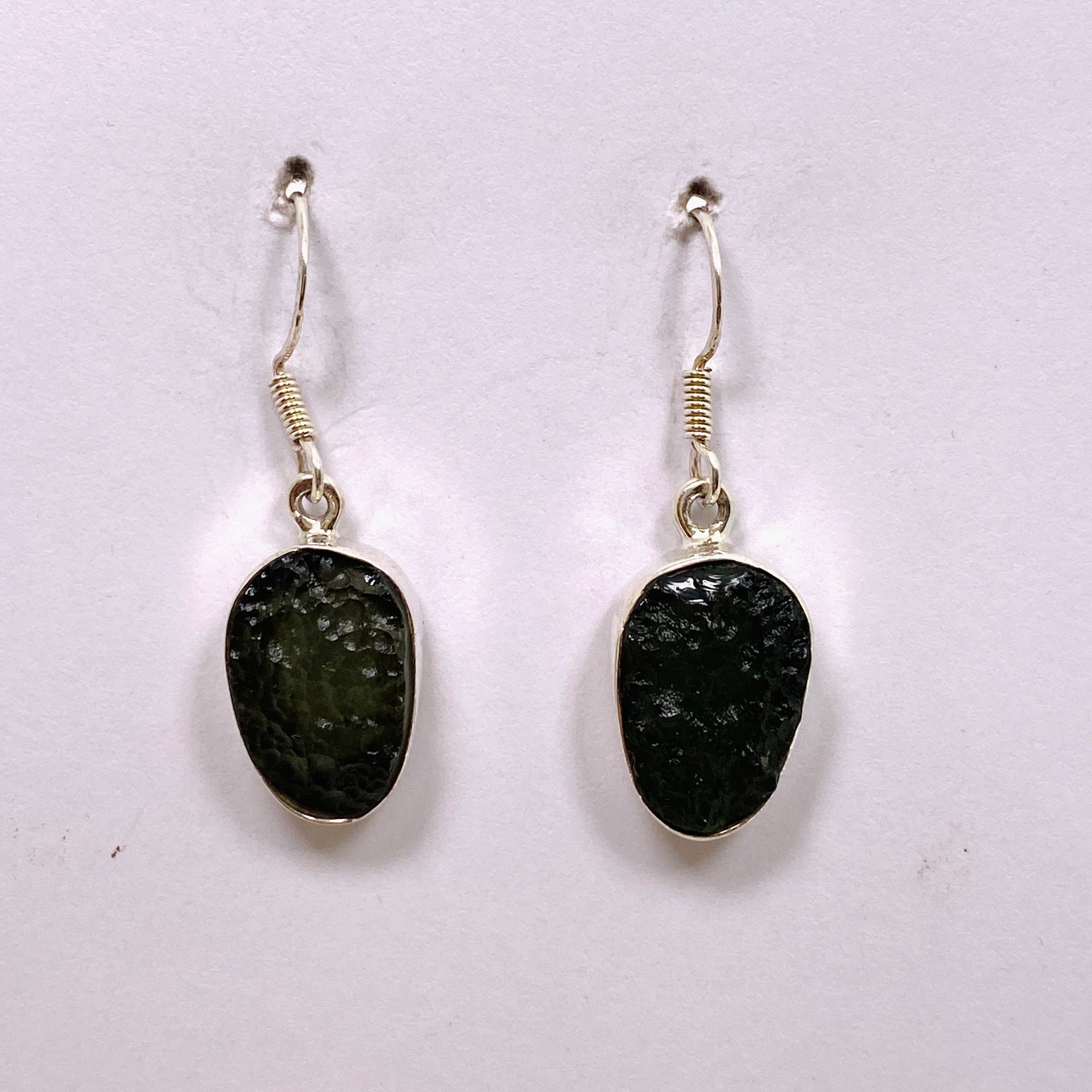 17mm Moldavite Earrings - Genuine IVME 01 Certified - Perfect for Spiritual Healing, Meditation & Energy Work