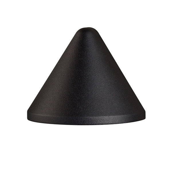 Kichler 16110BKT27 LED Deck Light 2700K Warm White 2.5W Low Voltage Outdoor Landscape Lighting - Textured Black Finish for Patio, Garden, Pathway & Stair Illumination