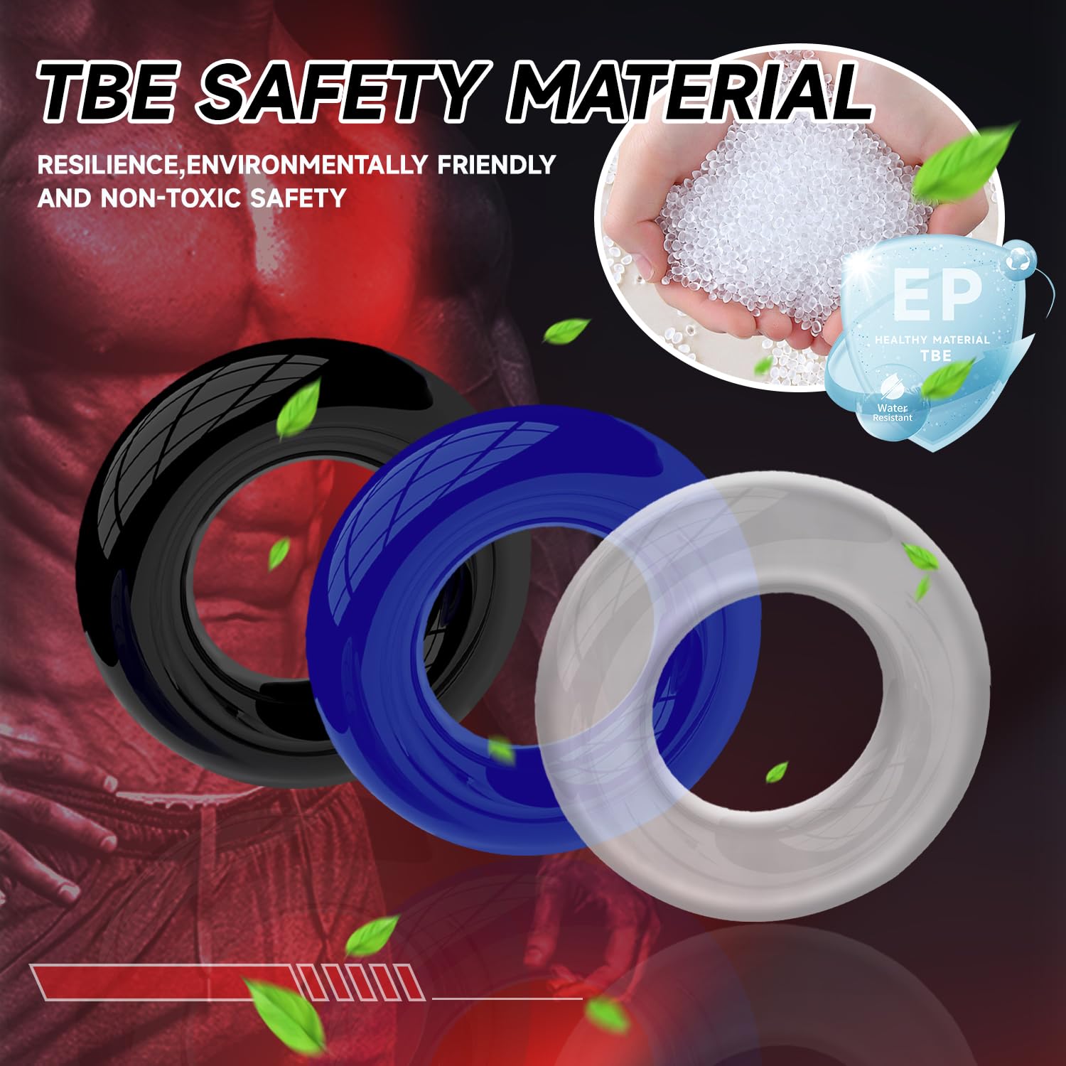 Premium Silicone Penis Ring for Men - Stretchy Cock Ring Enhances Erection, Lasts Longer & Stronger - Discreet & Portable for Couples Play - Perfect for Travel, Date Nights & Spicing Up Your Relationship