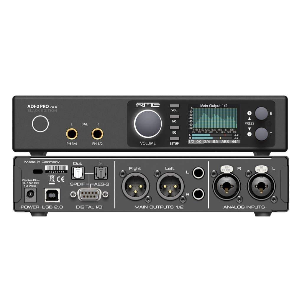 RME ADI-2 Pro FS Black Edition Audio Interface - Open Box - Professional Studio Recording & Home Music Production