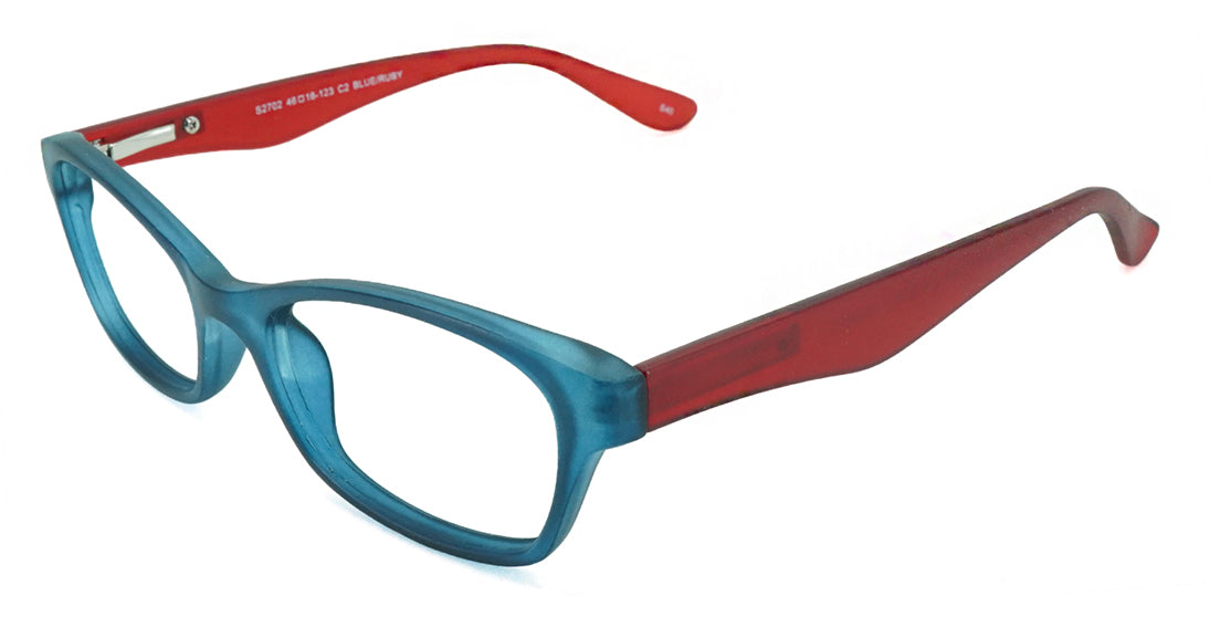 Blue Plastic Kids Eyeglasses S2702 - Fun & Safe Children's Glasses for Dress-Up, Role Play & Costume Parties