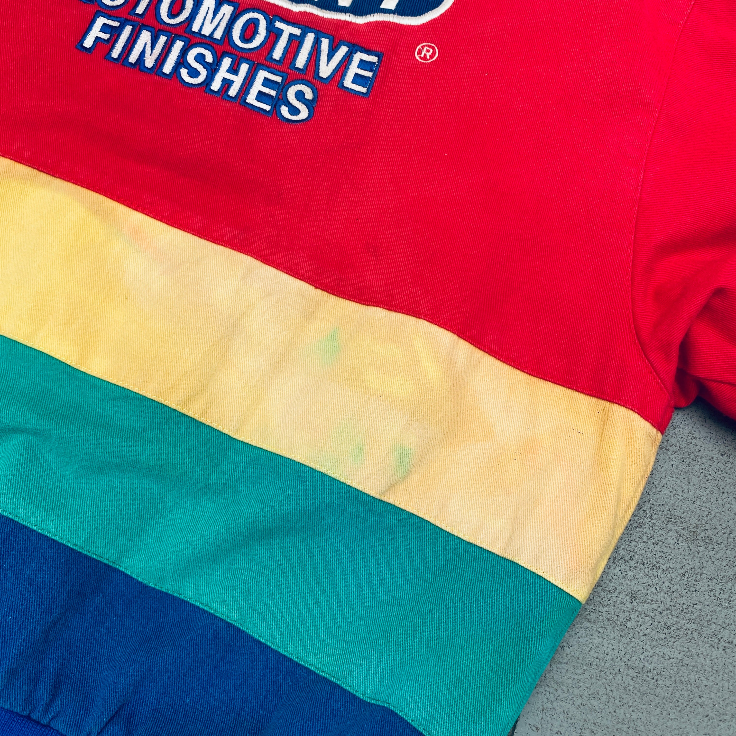 NASCAR Jeff Hamilton Rainbow Jacket - Men's Large Size - Official Licensed Merchandise for Racing Fans & Collectors | Perfect for Race Day, Gifts & NASCAR Events