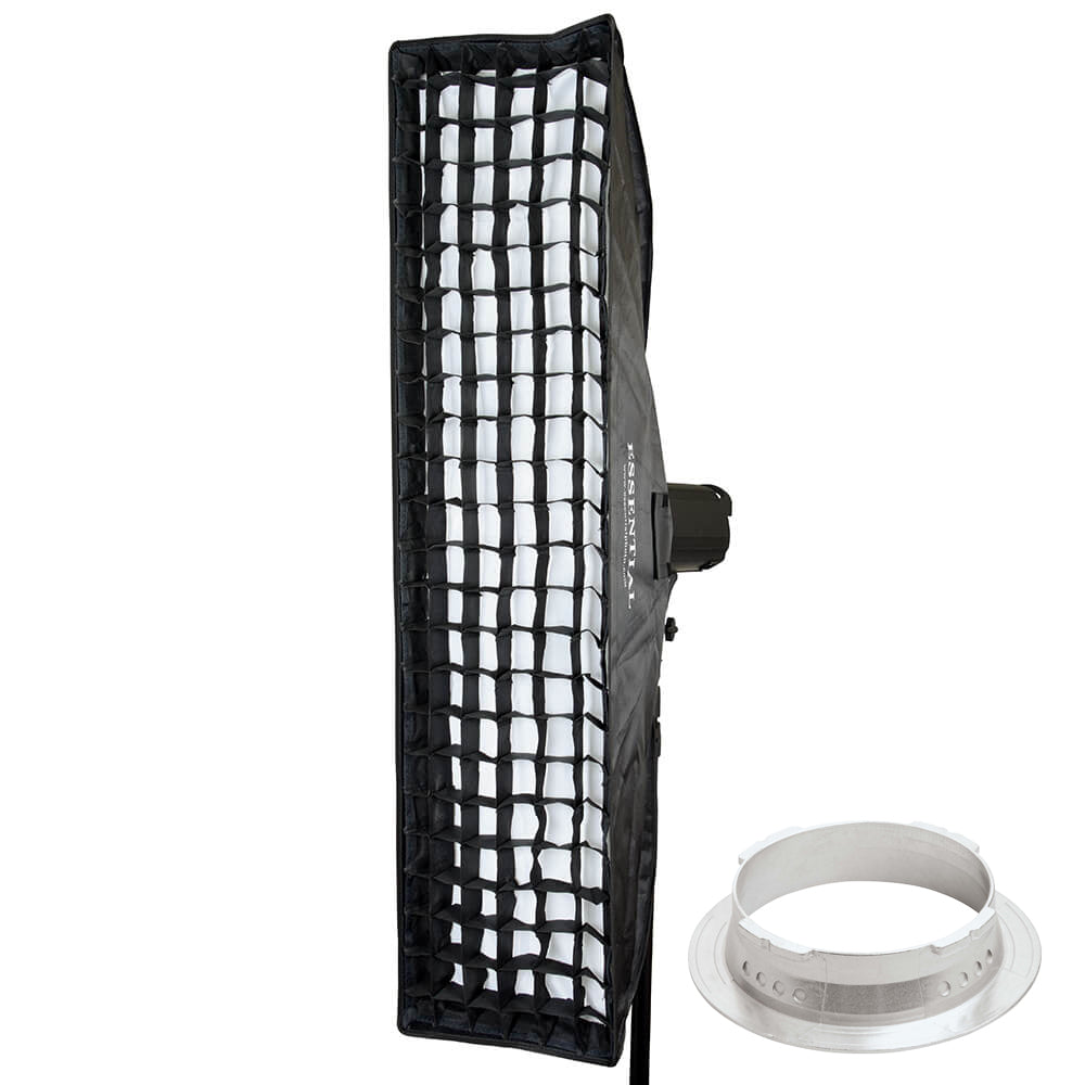 Super Large Strip Softbox & Honeycomb Grid (30x120cm) - Professional Photography Lighting for Studio, Portrait, and Product Shots