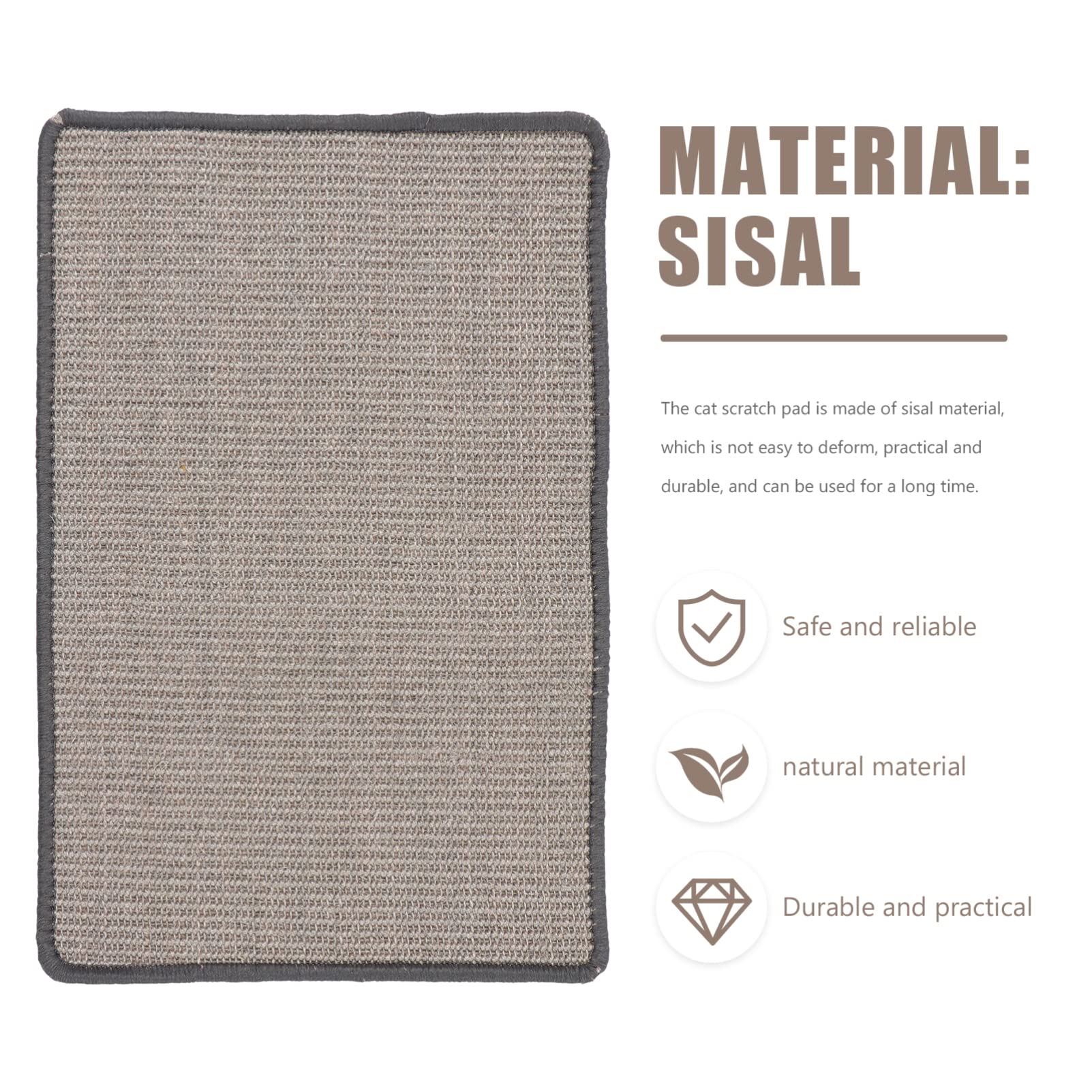 Natural Sisal Cat Scratching Mat - Sofa Protector for Home & Office