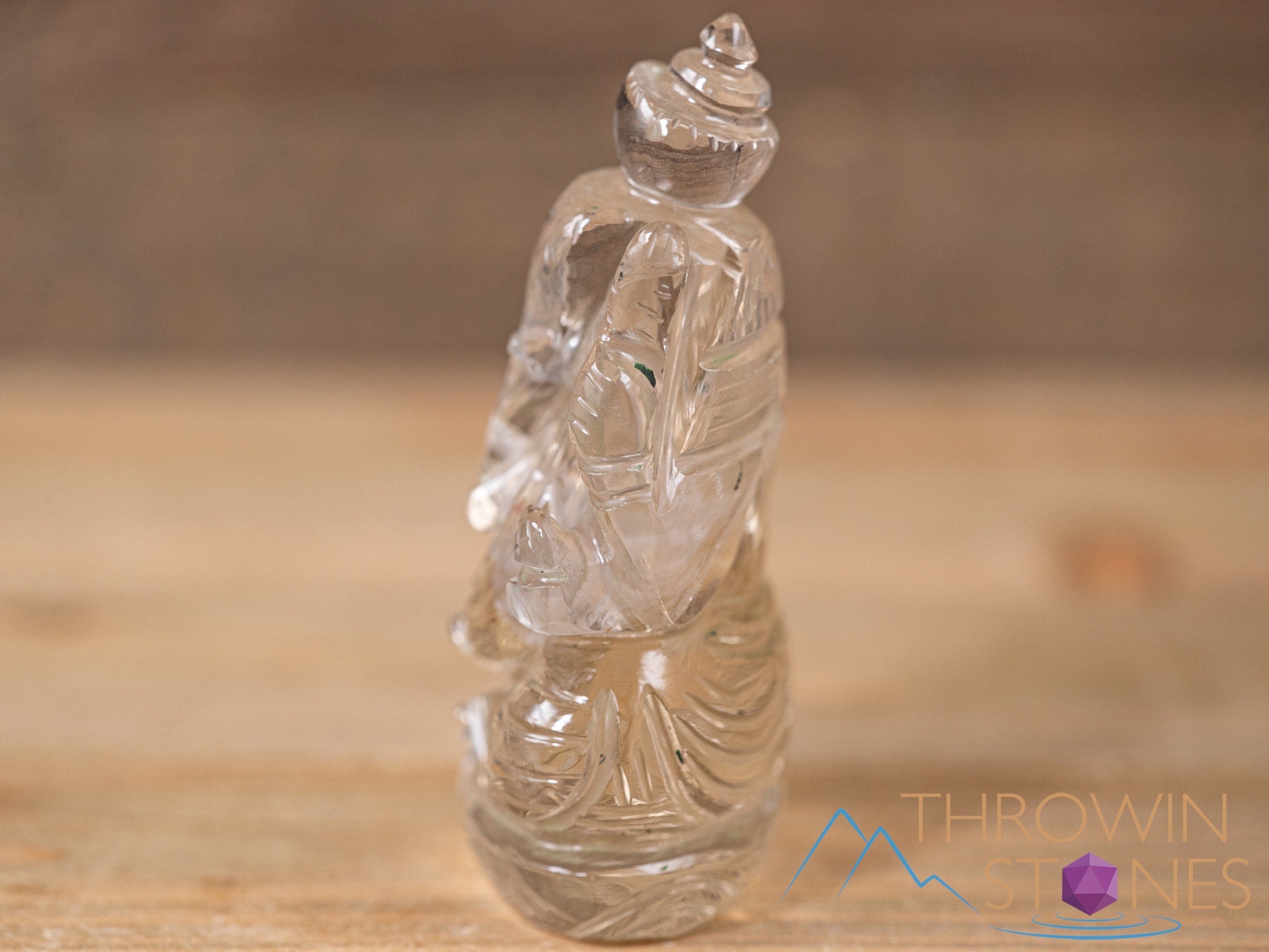 Himalayan Clear Quartz Ganesha Statue - Hand Carved Lord Ganesh Crystal Figurine for Home Decor, Meditation & Spiritual Healing | Perfect for Yoga Studios, Altars & Gift Giving