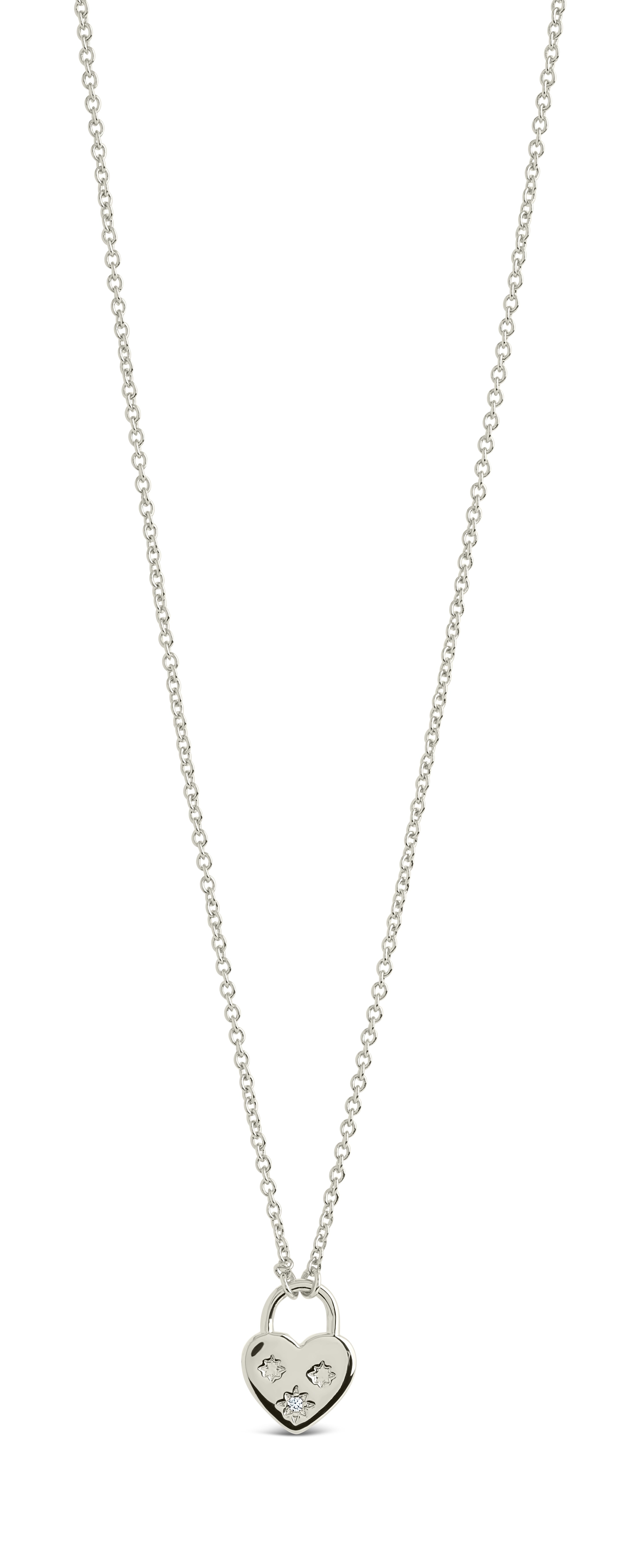 Josephine CZ Heart Locket Pendant Necklace - Elegant Cubic Zirconia Jewelry for Women, Gift for Her, Valentine's Day, Anniversary & Special Occasions