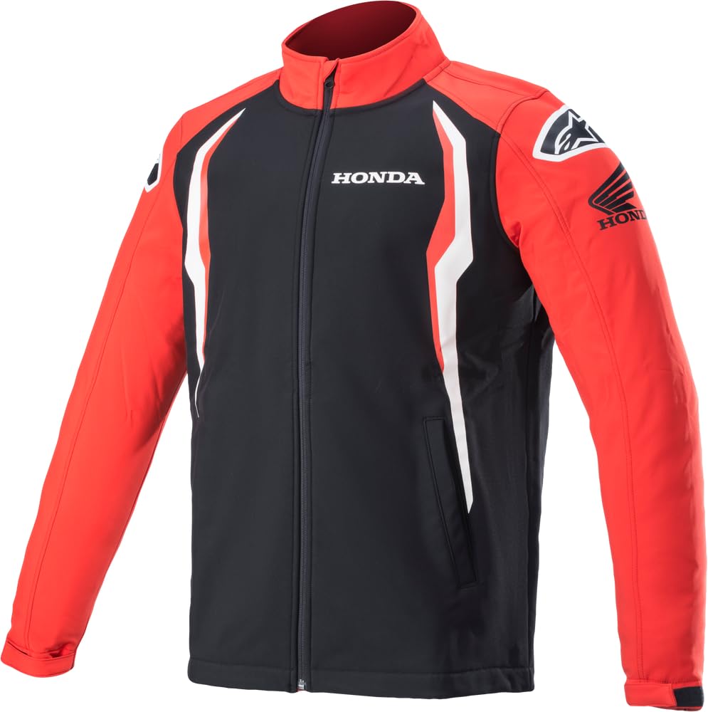 Alpinestars Honda Softshell Jacket - Men's Motorcycle Riding Jacket, Windproof & Water-Resistant, Lightweight for All Seasons - Perfect for Commuting, Touring & Adventure Riding