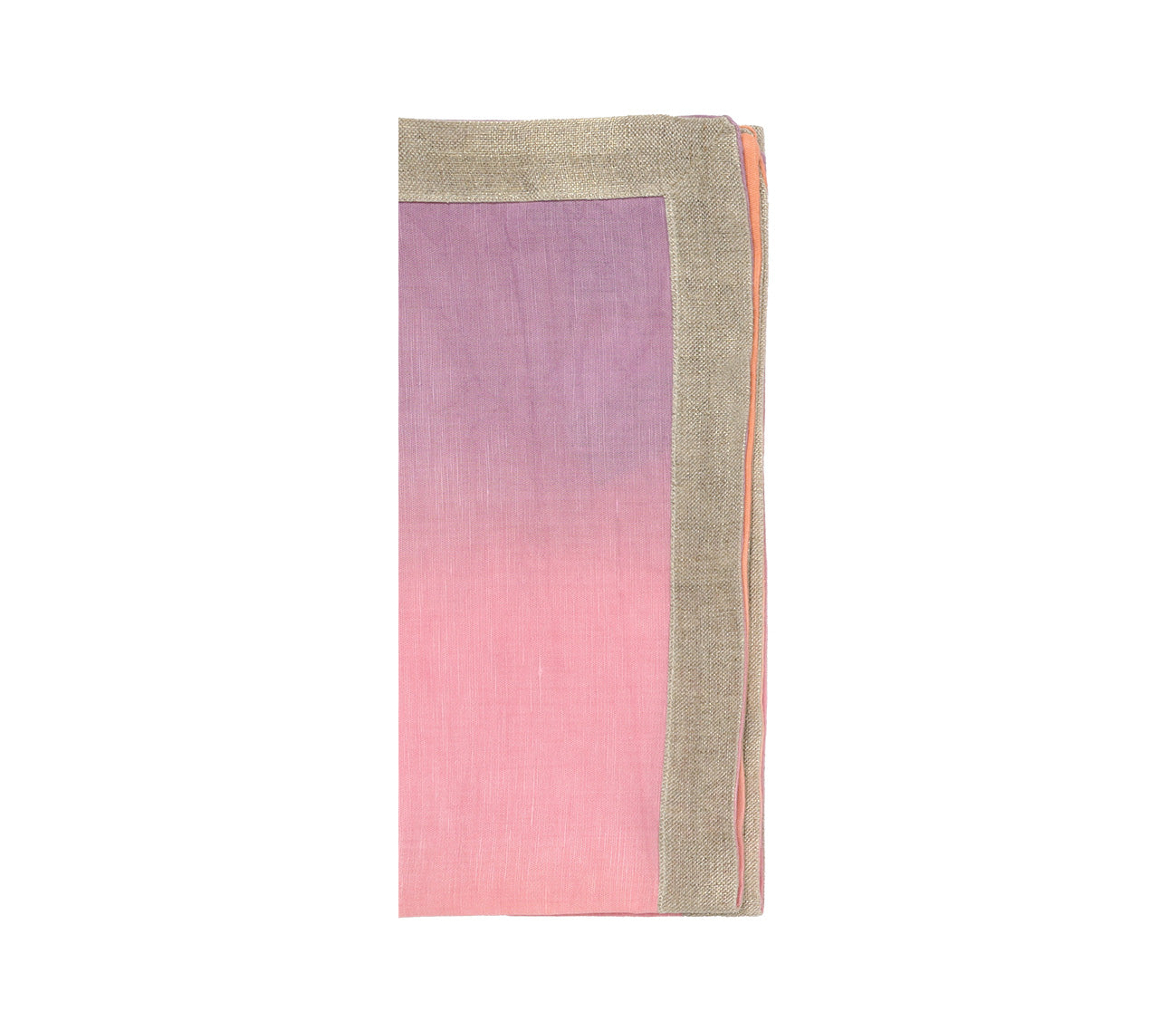 Elegant Dip Dye Napkins Set of 4 - Warm Earth Tones Cotton Table Linens for Dinner Parties & Home Decor