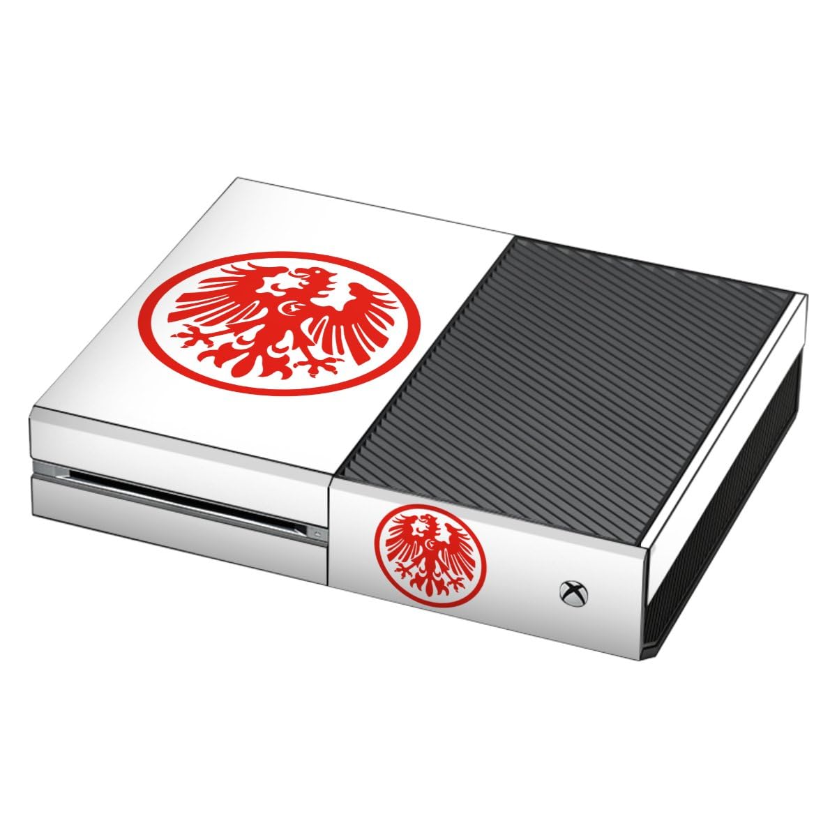 Official Licensed Eintracht Frankfurt Xbox One Skin Sticker - Compatible with Microsoft Xbox One - Custom Gaming Console Decal for Football Fans & Gamers - Perfect for Game Rooms, Gifts, and Team Spirit Display