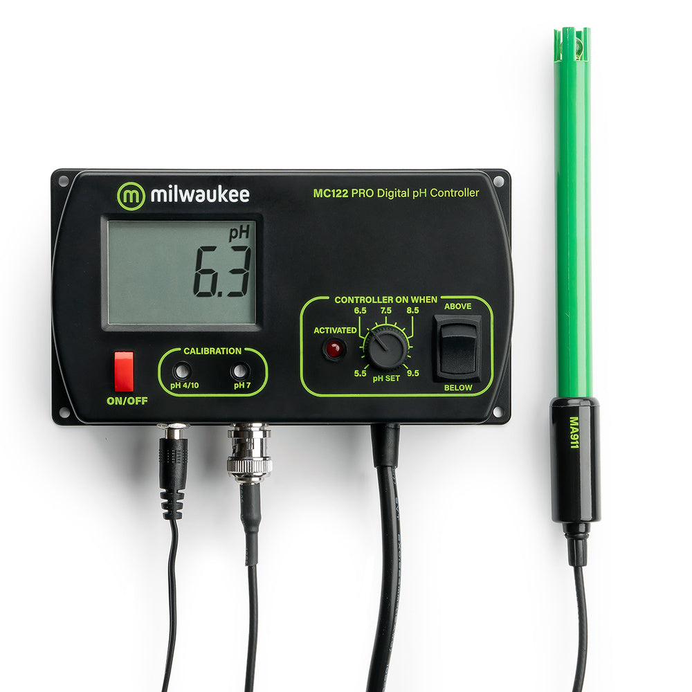 Milwaukee Instruments Digital pH Controller for Aquariums, Hydroponics & Brewing - Accurate Water Quality Testing for Home & Lab Use