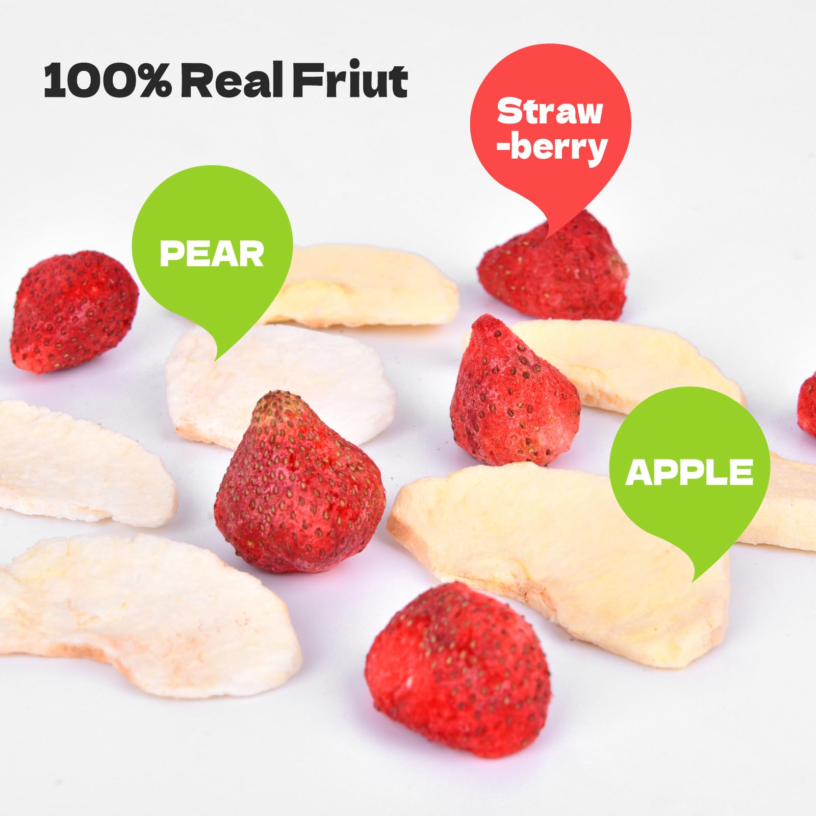 **Eagle-Coin Freeze Dried Fruit Snacks Variety Pack – Healthy Vegan No Sugar Added (Apple, Pear) – 10 Pack (0.35 oz Each) – Perfect for Lunchboxes, Hiking & On-the-Go Snacking**