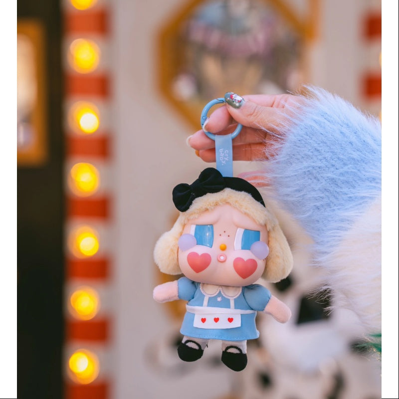 Crybaby Crying Again Series Vinyl Face Plush Doll - She's Alice | Kawaii Anime Collectible for Bedroom Decor, Gift for Fans