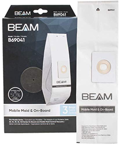 High-Quality Beam Replacement Vacuum Bags - 3 Pack | Compatible with Beam Vacuum Cleaners | Perfect for Home Cleaning & Pet Hair Removal