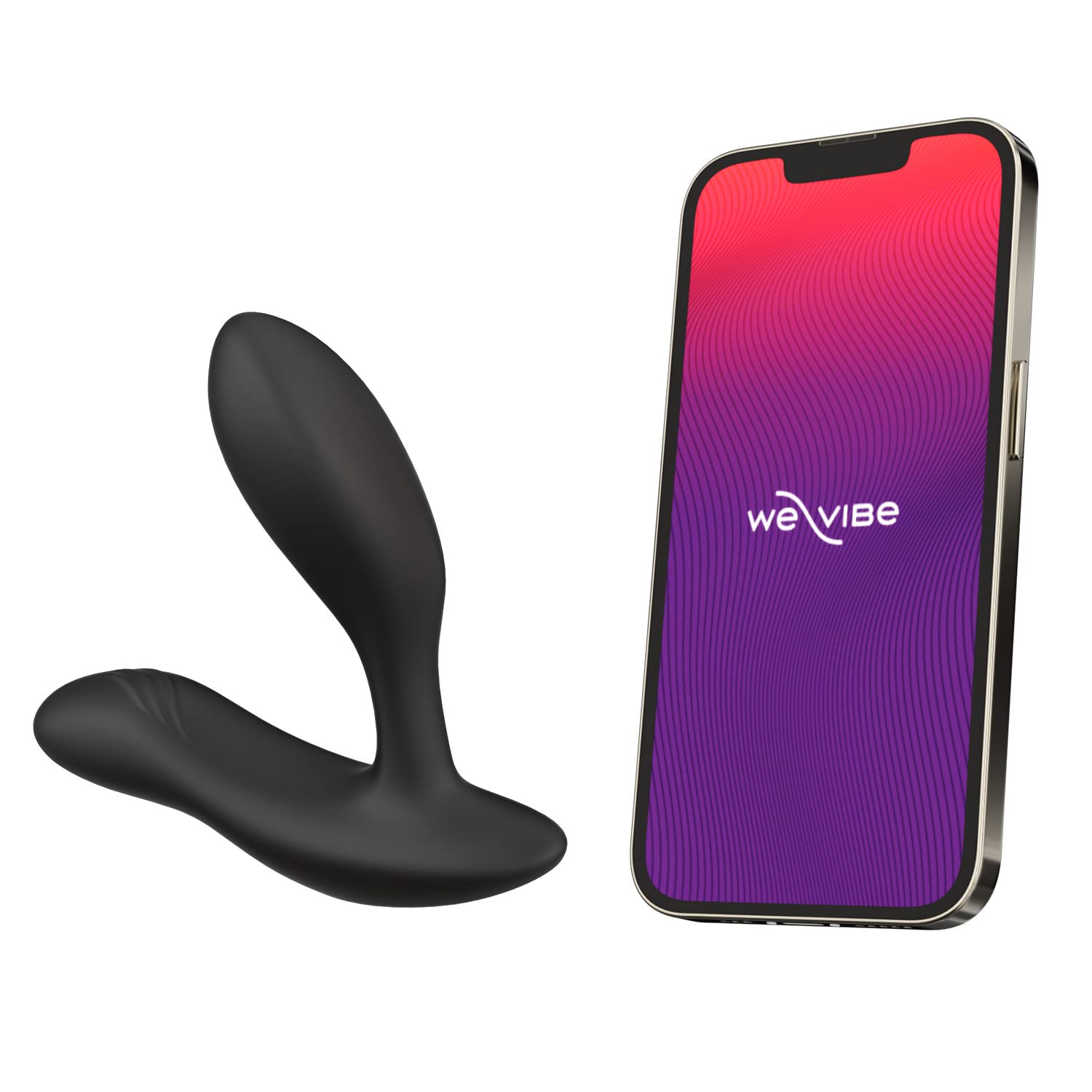 We-Vibe Vector+ Prostate Massager & Anal Vibrator - Remote Control Silicone Butt Plug for Men & Couples | 10 Vibration Modes | App & Long Distance Control | Black | Perfect for Solo Play, Couples Intimacy & Long-Distance Relationships