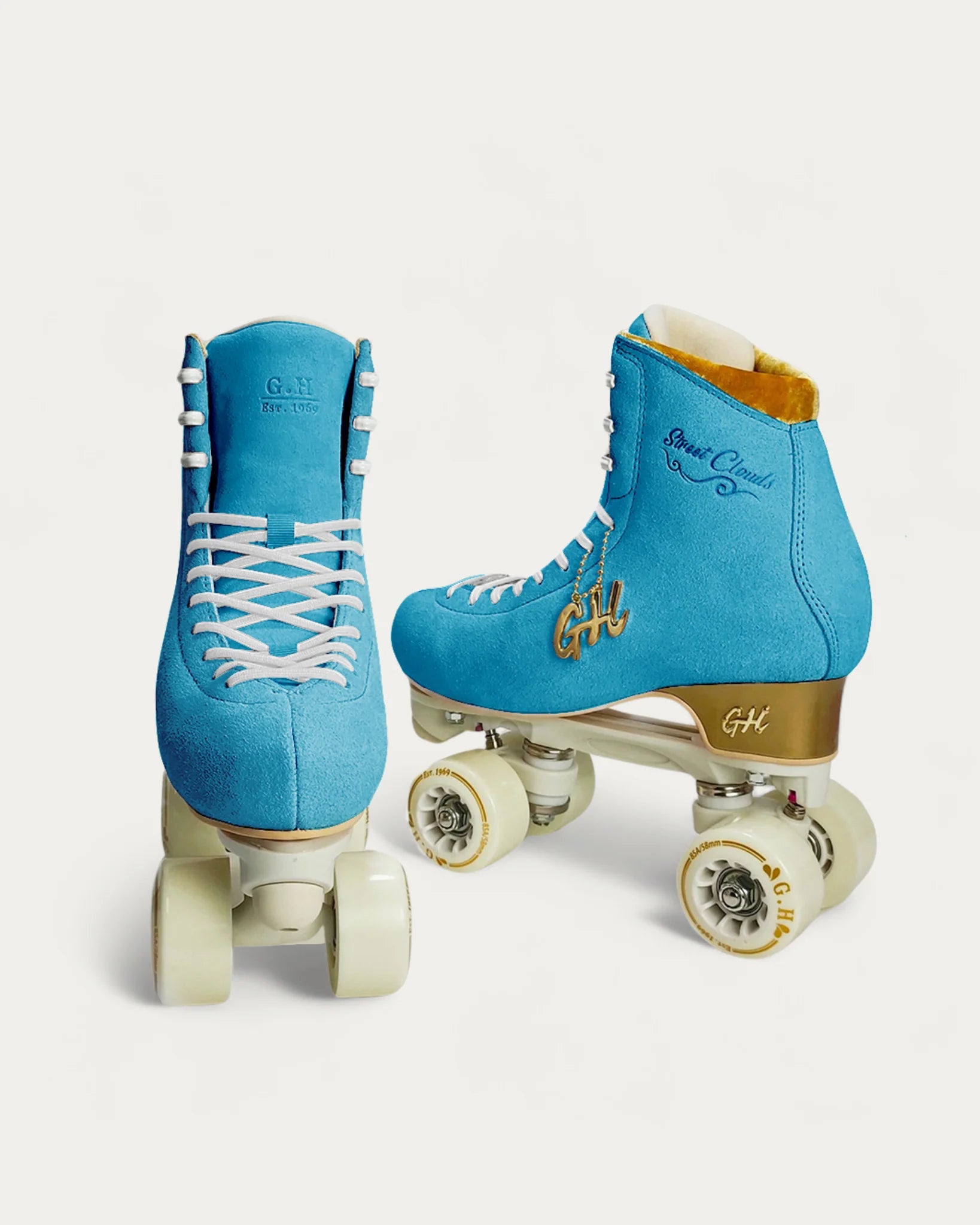 GH Street Clouds Quad Roller Skates for Women & Men - Adjustable Outdoor/Indoor Roller Skates with Light-Up Wheels - Perfect for Rink, Park, Street Skating & Fitness