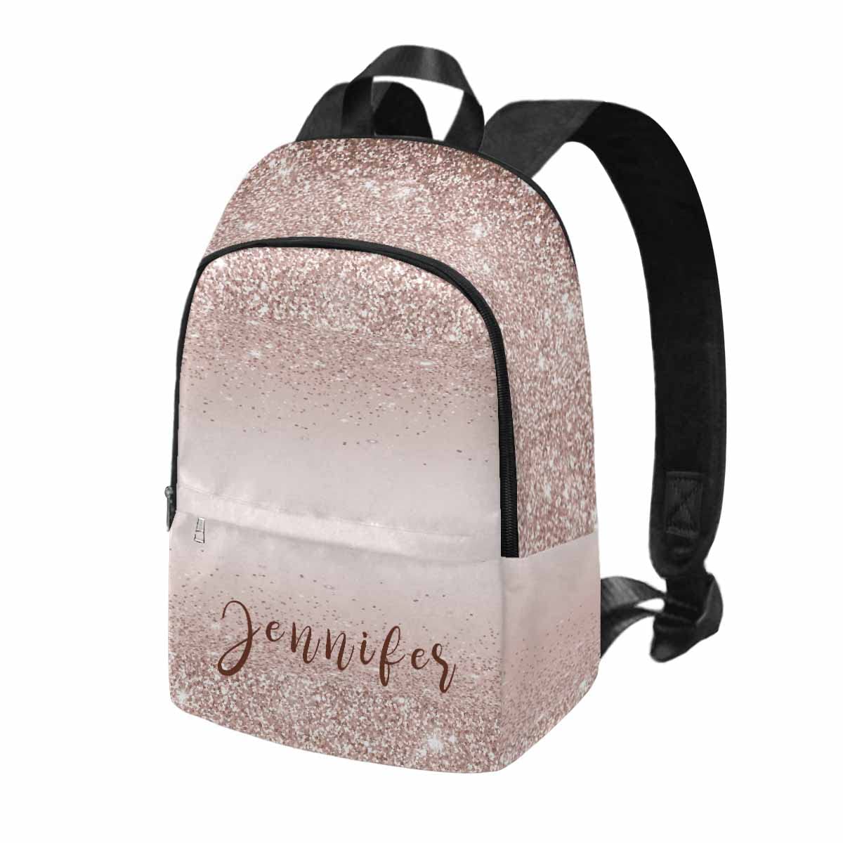 Personalized Name Funny School Backpack for Kids - Custom Blue Shining Sequins Cute African Girl Design with Sparkling Bow Tie - Durable Travel Laptop Bookbag for Boys & Girls | Perfect for School, College, Travel & Daily Use