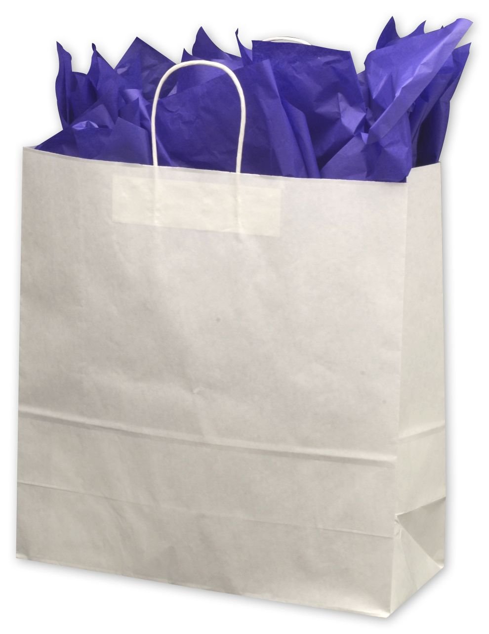Staples Jumbo Shopper White 200/Case (698754) - Heavy Duty Reusable Shopping Bags for Groceries, Retail & Bulk Purchases