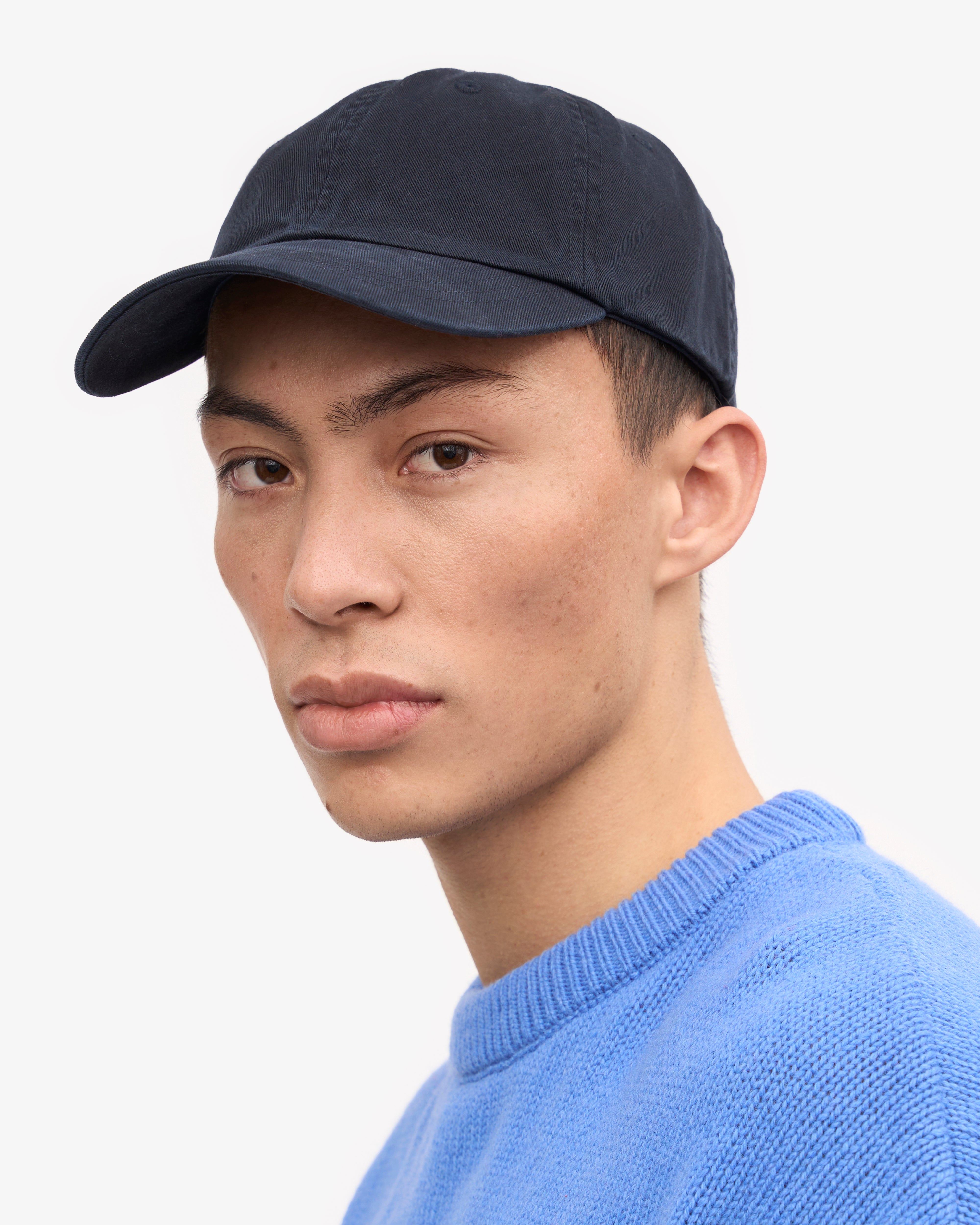 Organic Cotton Baseball Cap for Men & Women - Navy Blue - Soft & Breathable - Perfect for Outdoor Activities, Sports & Casual Wear