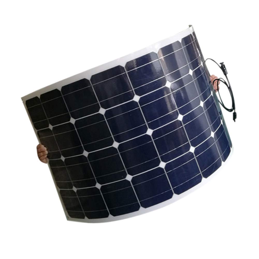 300W 18V Monocrystalline Semi-Flexible Solar Panel Kit (2x150W) with DIY Cable - Waterproof Solar Charger for RV, Boat, Car & Off-Grid Power - Perfect for Camping, Marine & Emergency Backup