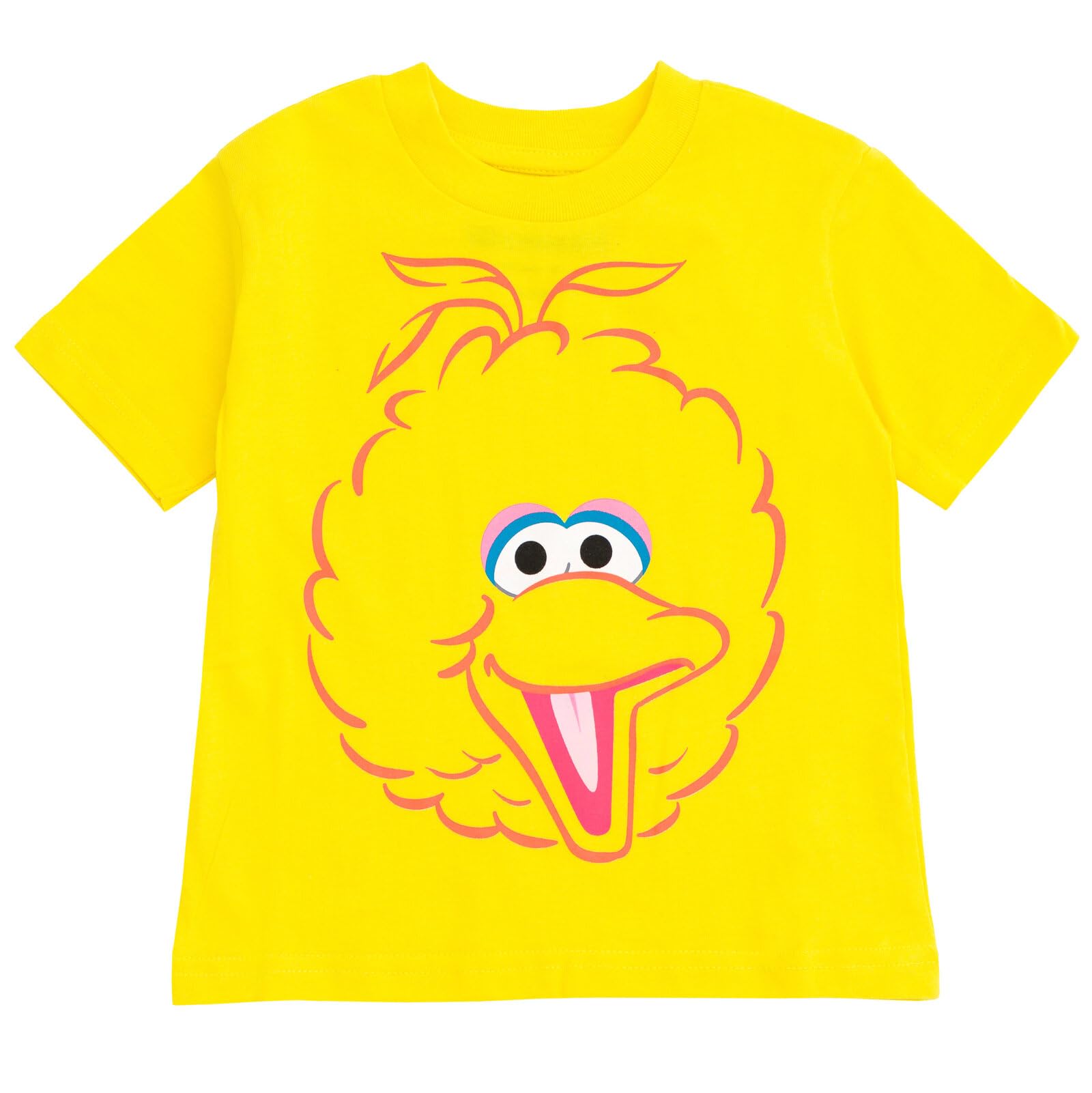 Sesame Street 4 Pack Toddler T-Shirts for Boys & Girls - Elmo, Oscar, Big Bird, Cookie Monster - Soft Cotton Playwear for Daycare, Preschool & Family Outings