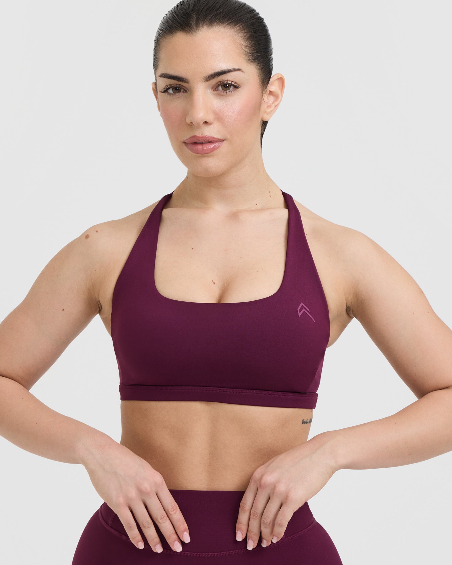 Timeless Square Neck Sports Bra for Women - High Support Workout Top for Yoga, Running & Gym | Ripe Fig - Perfect for Active Lifestyles & Fitness Enthusiasts