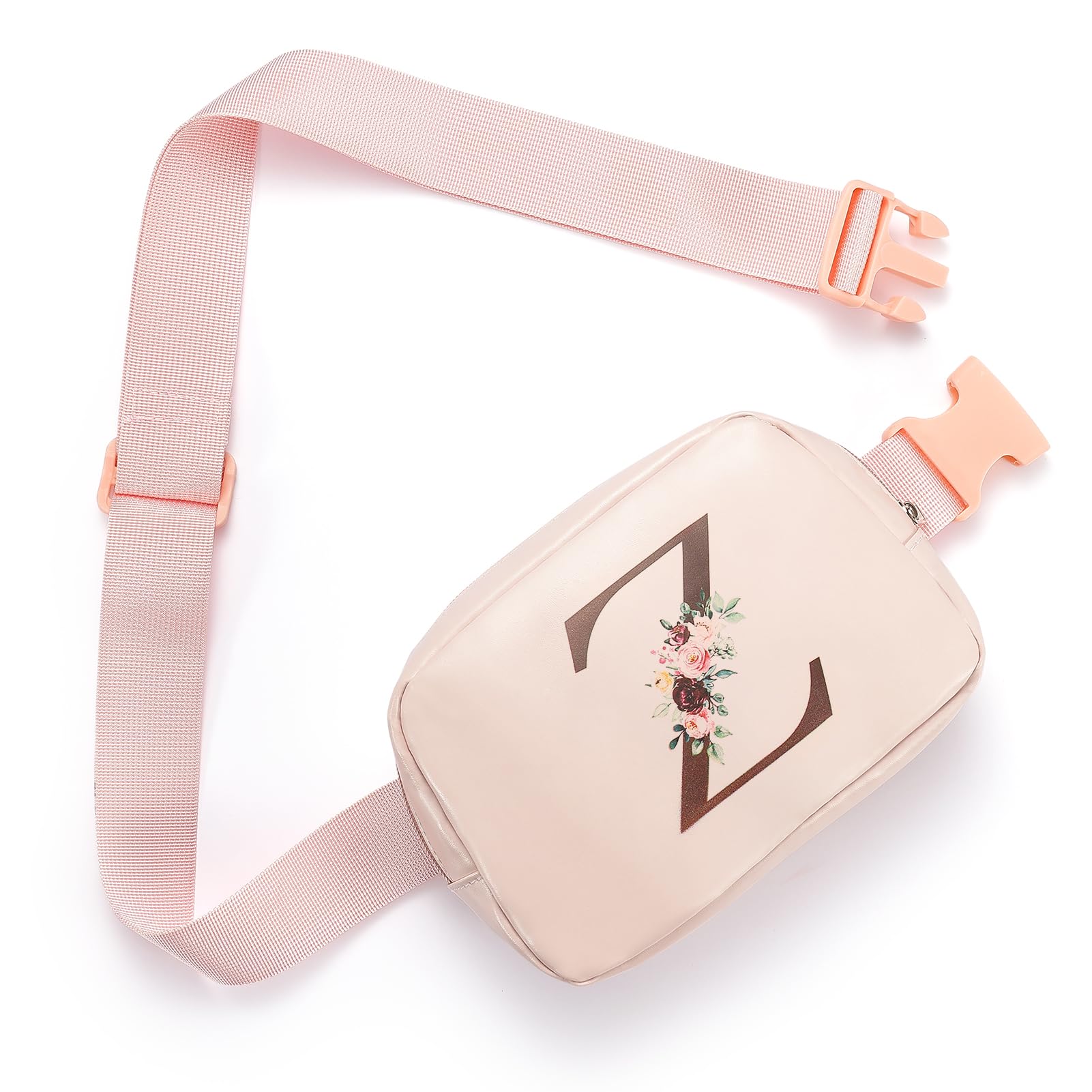 Leather Belt Bag for Women - Adjustable Waist Pack & Crossbody Fanny Pack with Initial Letter (Z) - Stylish Travel Hiking Accessory - Perfect Gift for Women, Girls & Mom (Birthday, Christmas) - Ideal for Outdoor Adventures, Shopping & Daily Use