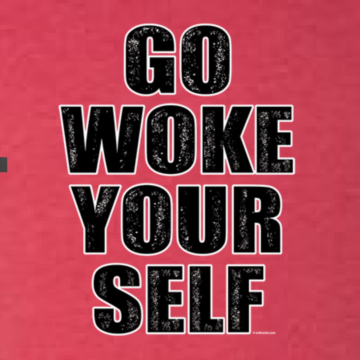 Go Woke Yourself Funny Men's Premium Tri-Blend T-Shirt - Soft & Comfortable Casual Tee for Everyday Wear, Gym, and Outings