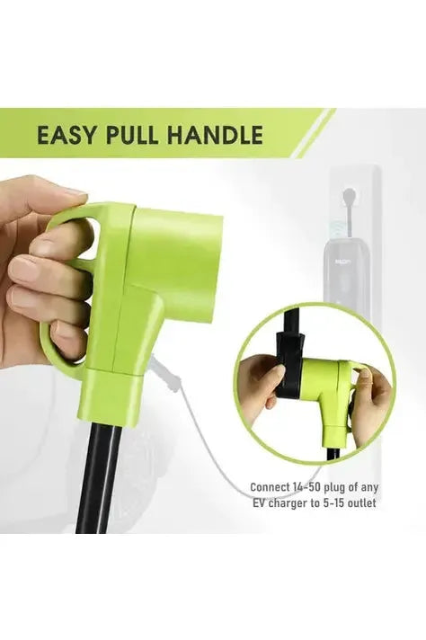 AMPROAD NEMA 5-15P to 14-50R EV Charger Adapter - Compatible with Tesla, Chevy, Nissan Electric Vehicles - Perfect for Home & Travel Charging