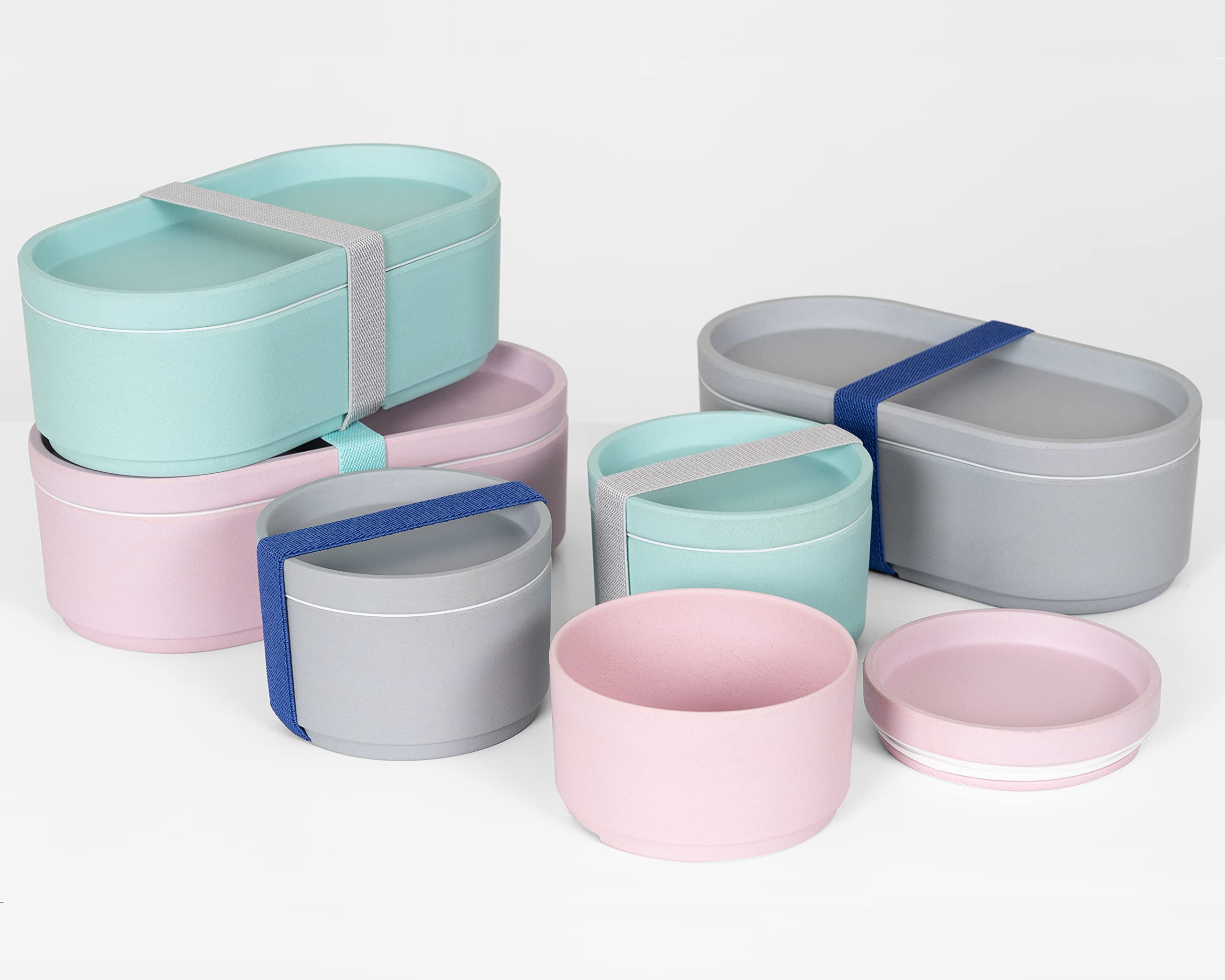 Eco-Friendly BPA-Free Bamboo Bento Lunch Box - Pink | Reusable & Sustainable Food Container for Office, School & Picnic