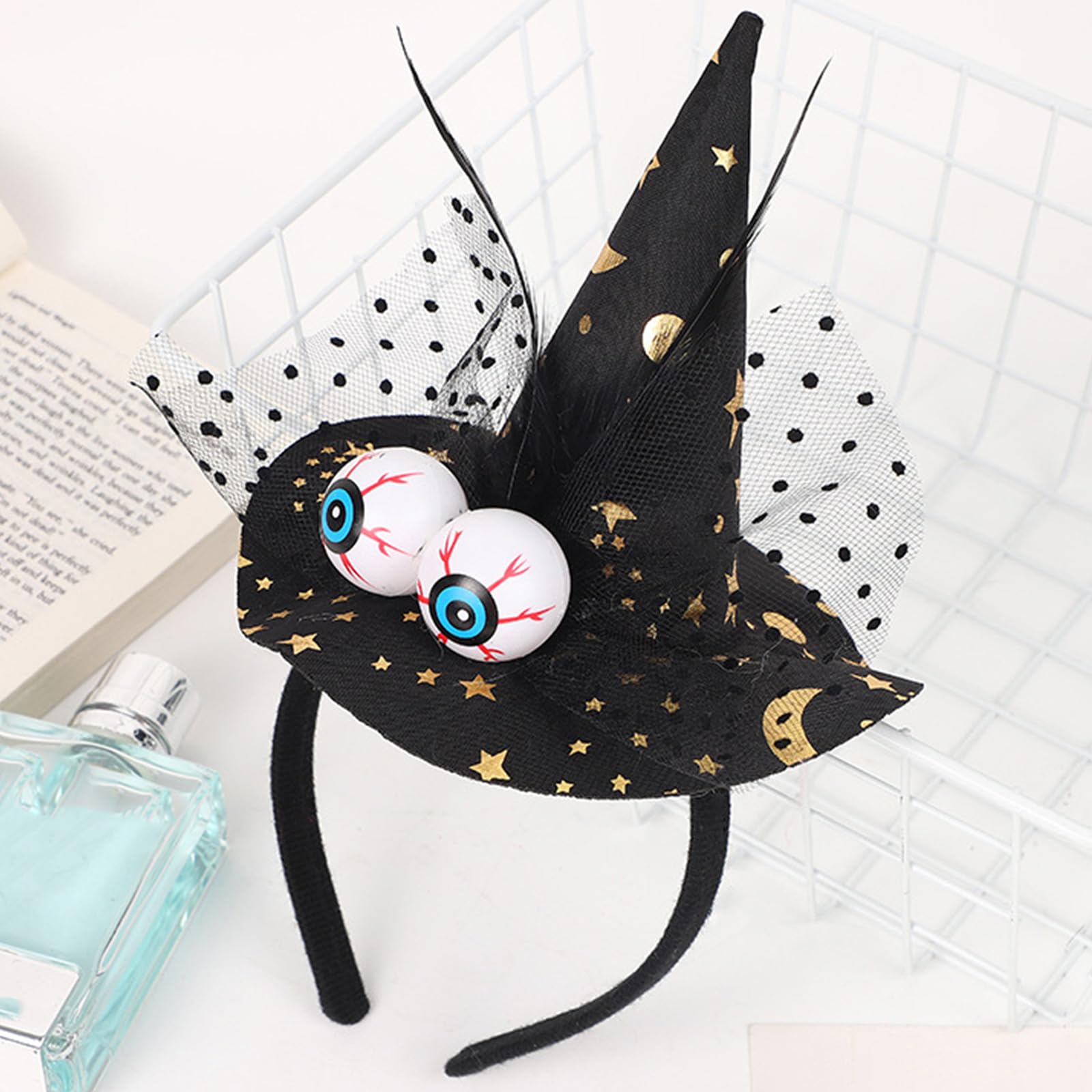 Halloween Witch Hat Headband - Spooky Cosplay Costume Accessory for Adults & Kids - Perfect for Halloween Parties, Trick or Treating & Festive Celebrations