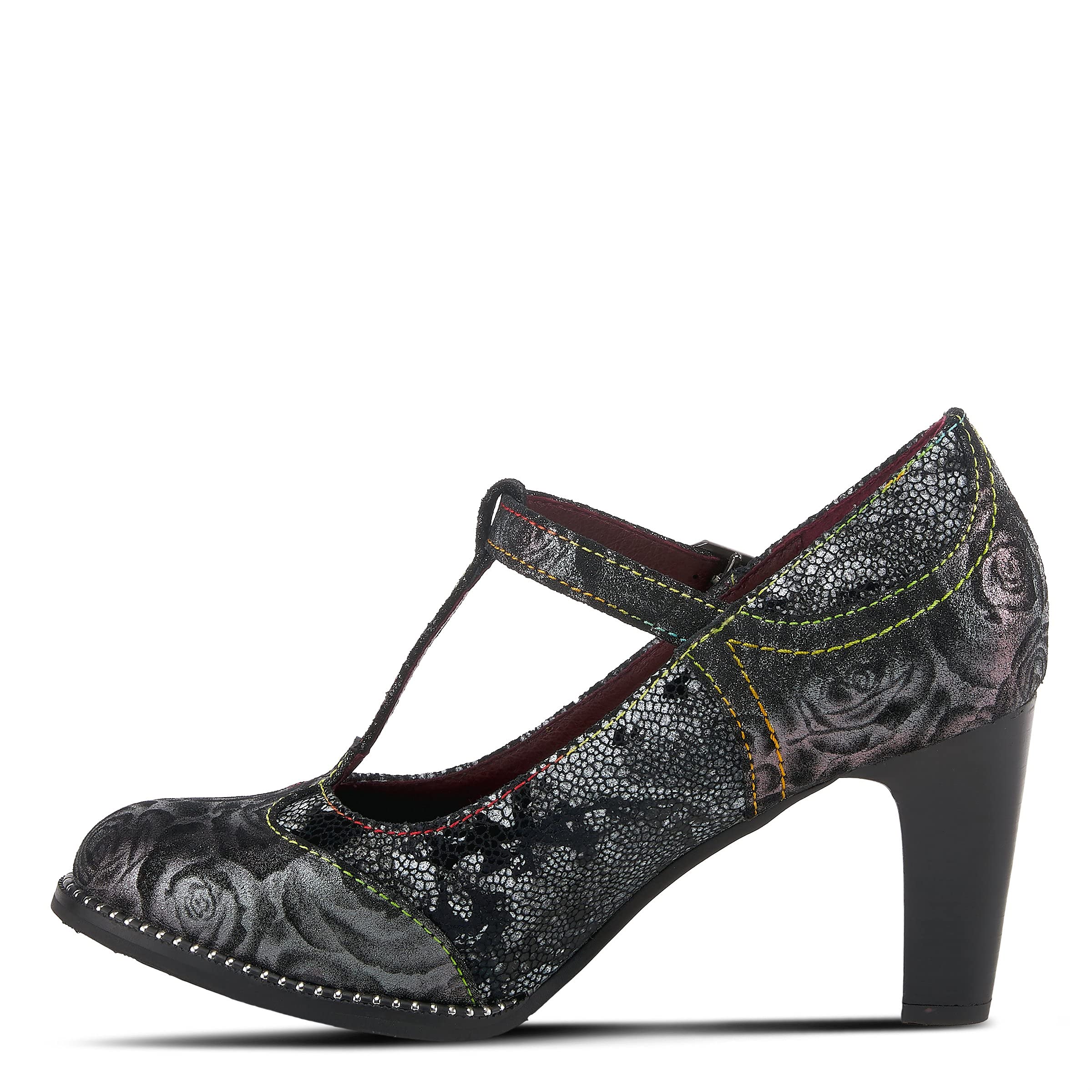 L'Artiste by Spring Step Women's Mazie Pump - Comfortable Low Heel Dress Shoes for Work, Wedding & Party Occasions
