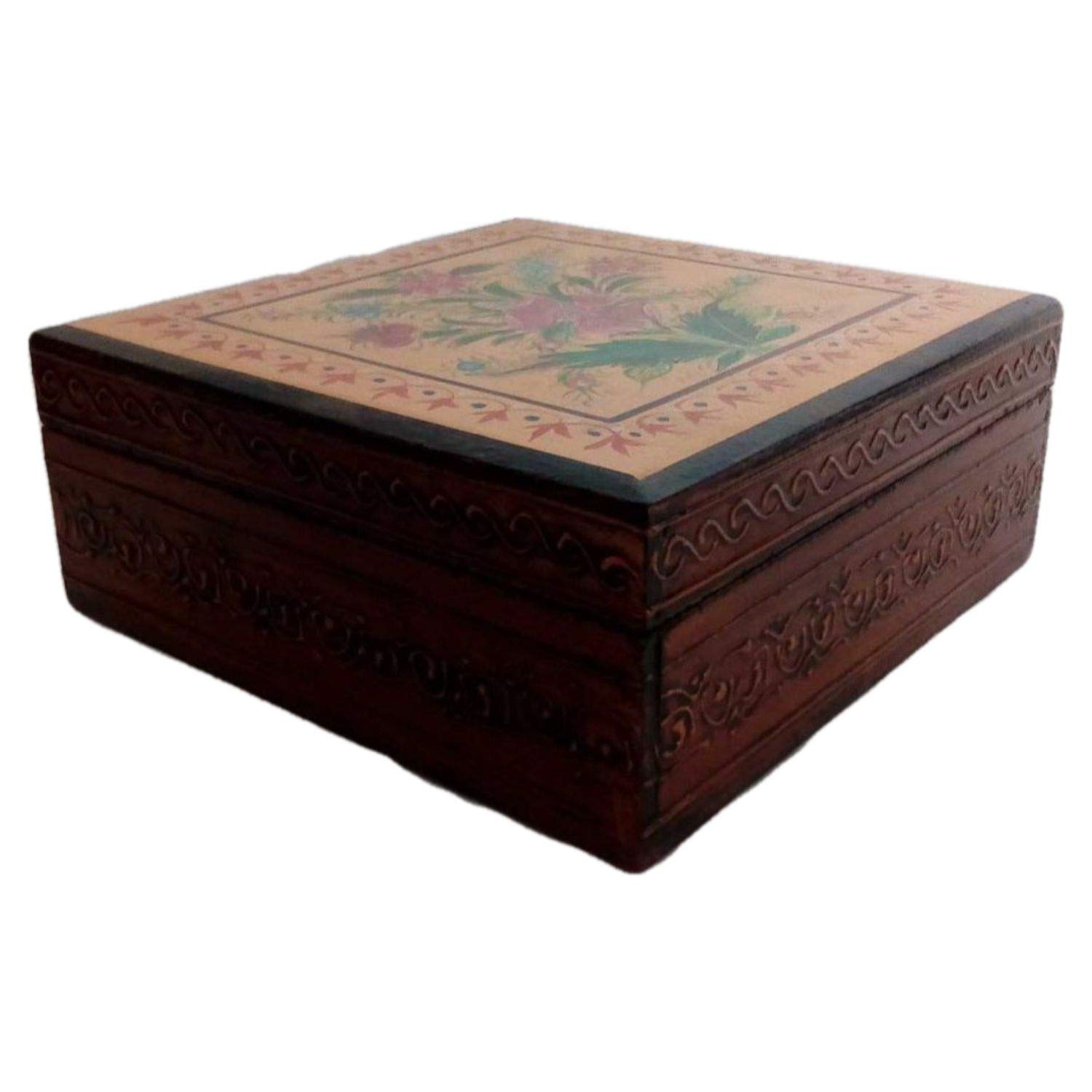Handmade Jewelry Organizer Box - Premium Wooden Jewelry Storage Box for Women | Award-Winning Indian Artisan Crafted | Perfect for Travel, Home Decor & Gift Giving