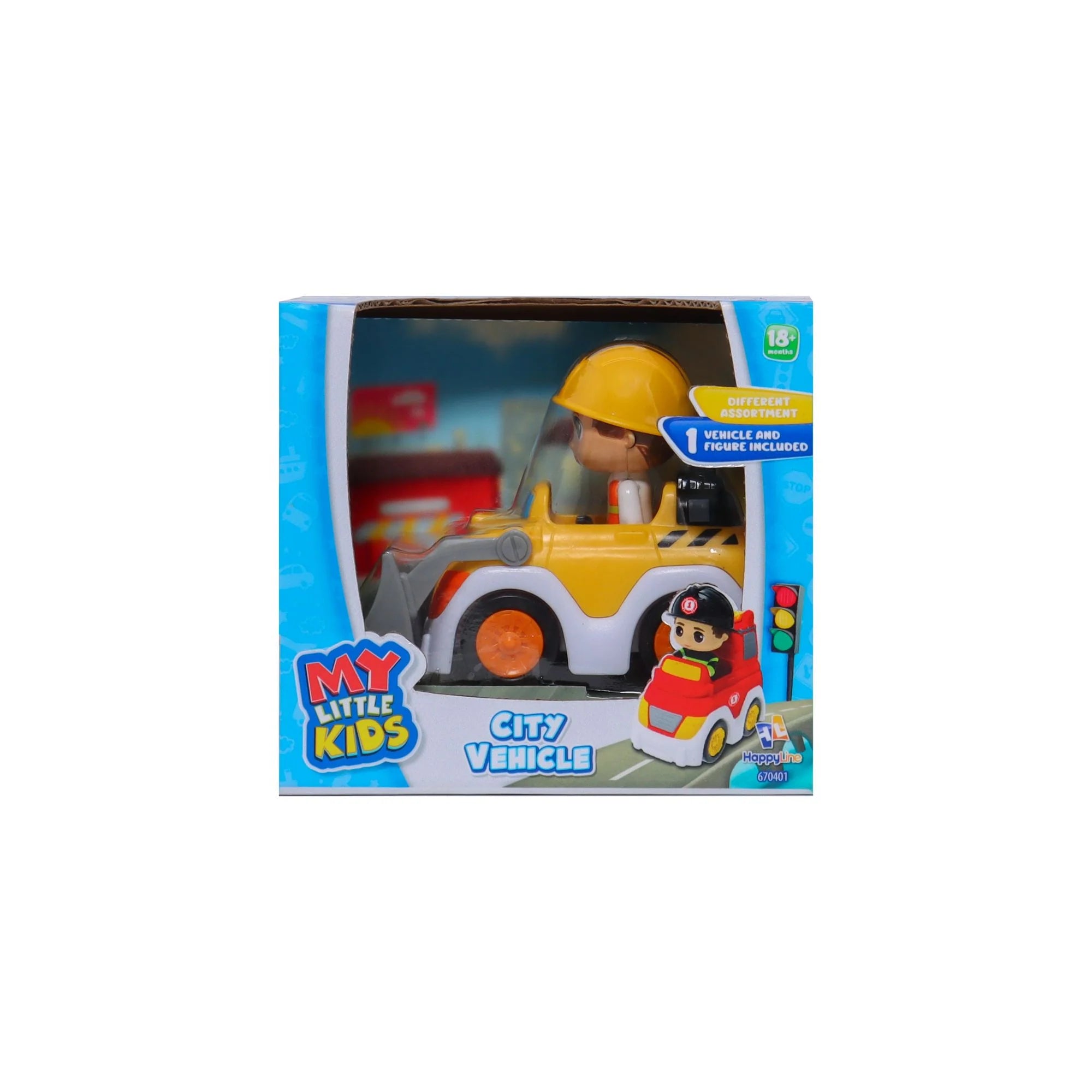 My Little Kids Small City Vehicle Assorted Styles - Toy Cars for Toddlers & Preschoolers - Perfect for Pretend Play, Birthday Gifts & Early Learning
