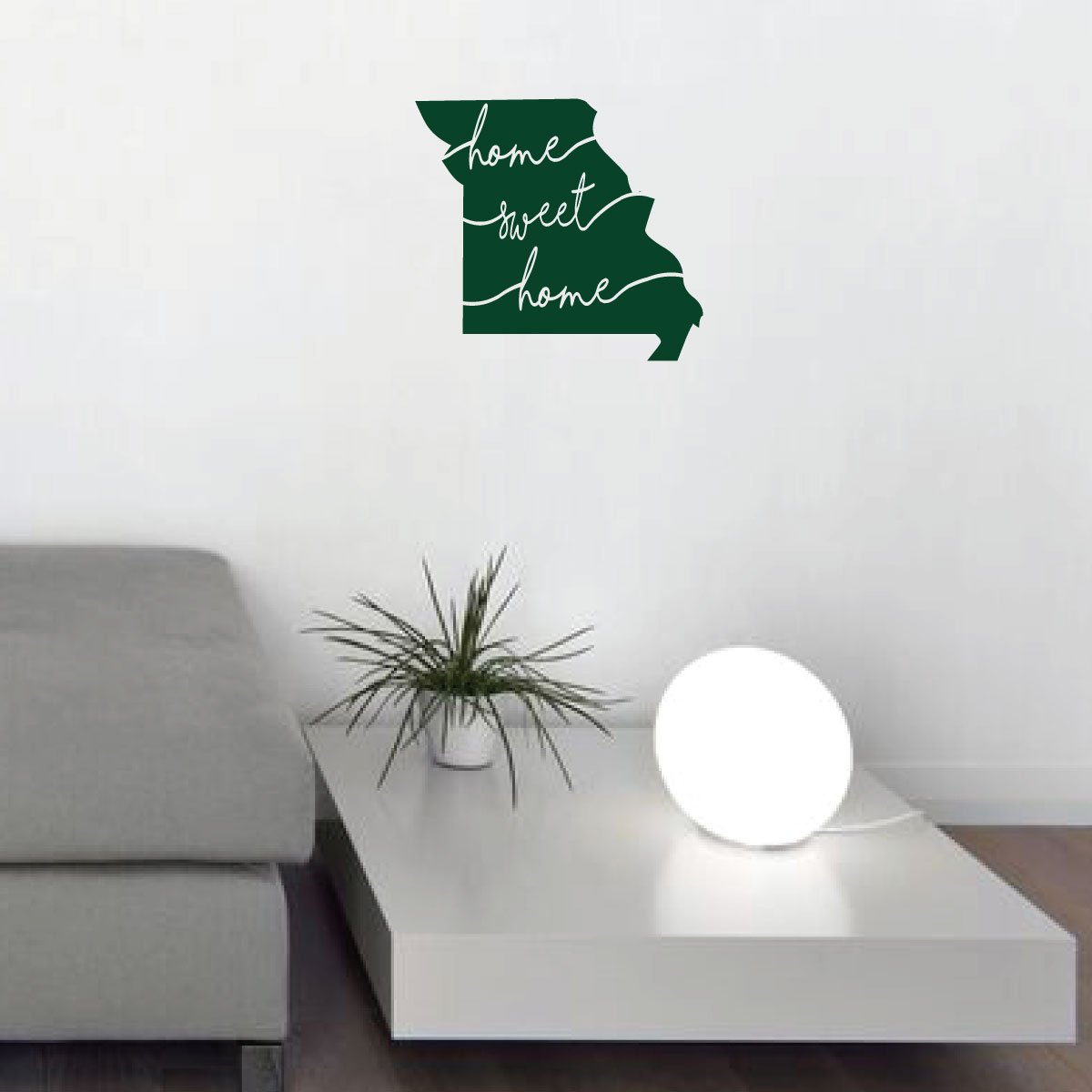 Missouri State Silhouette Wall Decal - Sweet Home Vinyl Art Sticker for Living Room, Bedroom & Family Room Decor - Perfect for Home, Office & Nursery Wall Decoration