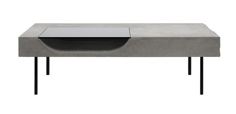 Modern Curb Coffee Table by Lyon Beton - Minimalist Concrete Side Table for Living Room, Lounge, or Office - Durable & Stylish Home Decor