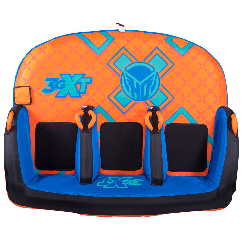 HO Sports 3G XT Towable Tube for 3 Riders - High-Speed Inflatable Water Tube for Boating, Lake & Ocean Fun - Perfect for Family & Friends Water Sports Adventures